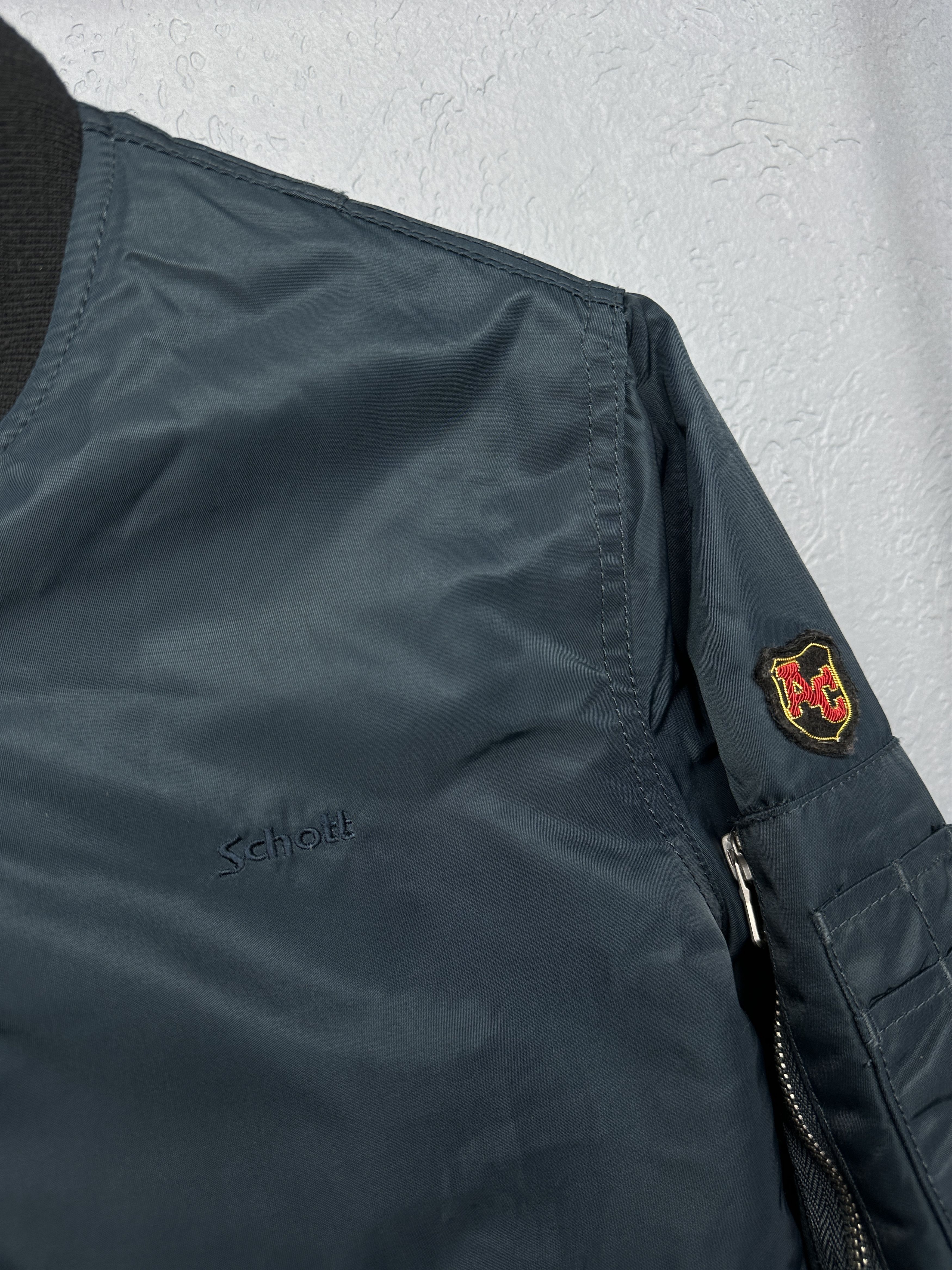 Schott Schott NYC Vintage Womens Nylon Bomber Jacket Size M / US 6-8 / IT 42-44 - 3 Thumbnail