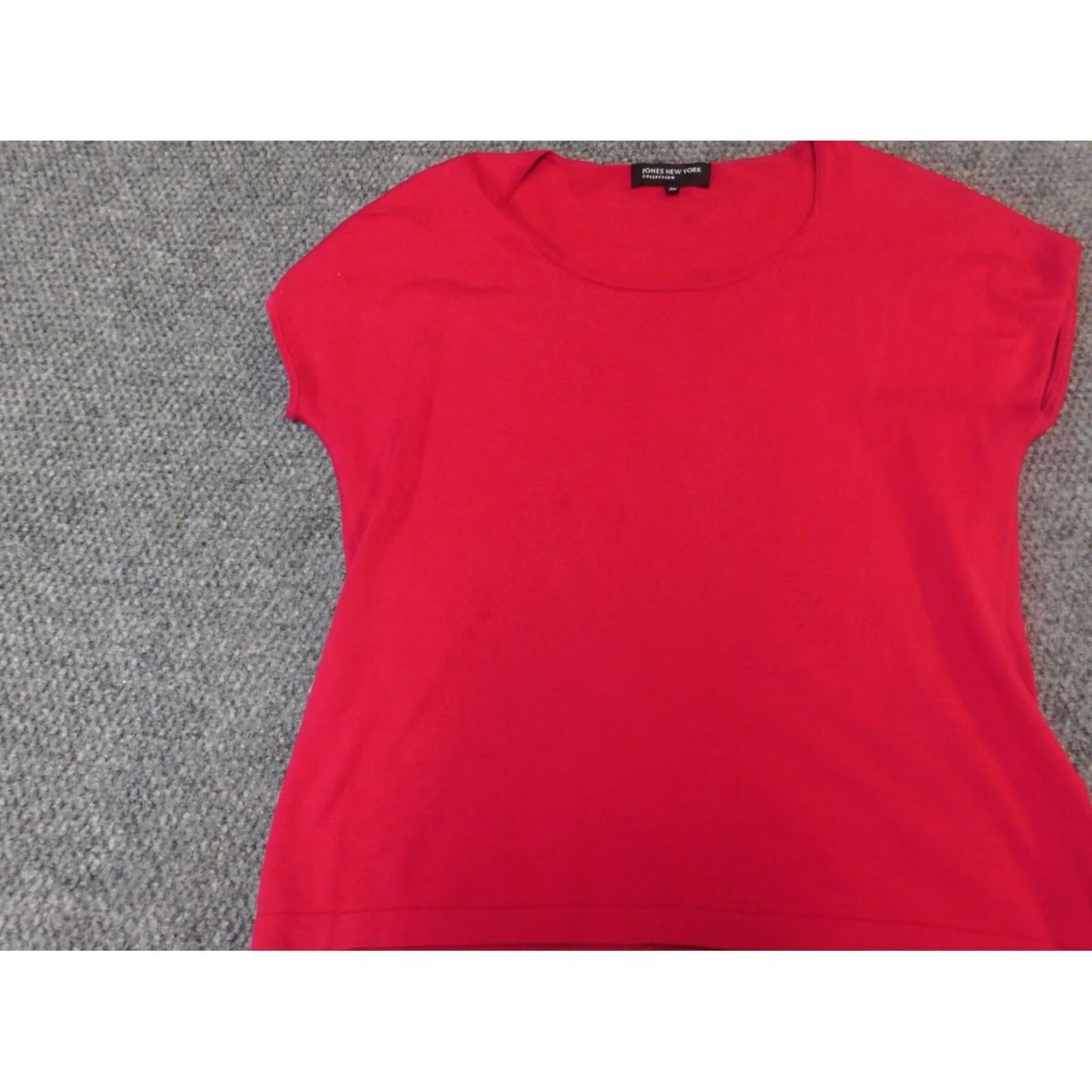 Jones New York Jones New York Blouse Shirt Womens Medium Pink Crew Neck Short Sleeve Pullover Classic Stretch Casual 90s? Size M / US 6-8 / IT 42-44 - 3 Thumbnail
