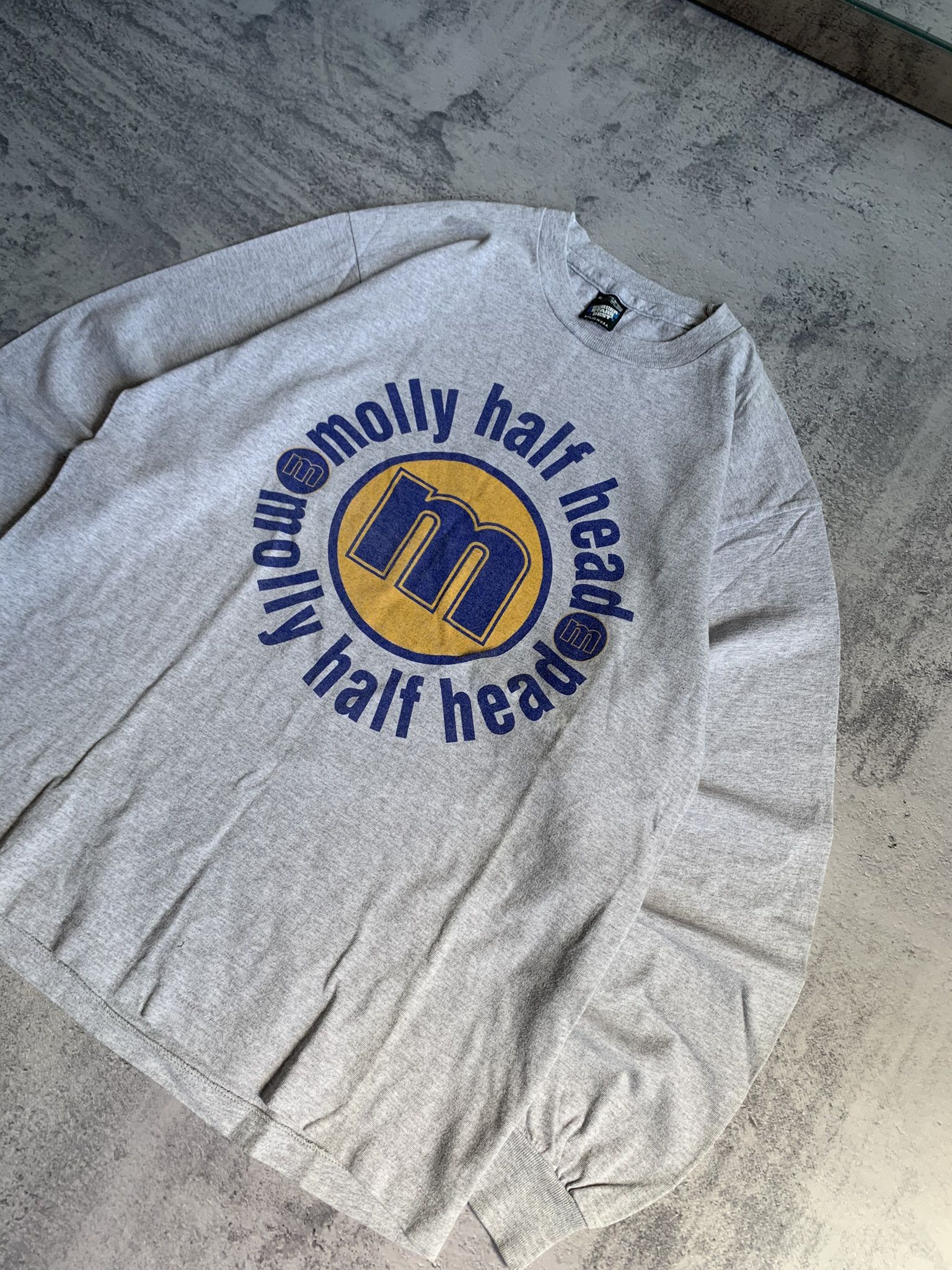 Fruit Of The Loom Vintage Molly Half Head Rock Band Merch Long Sleeve XL Size US XL / EU 56 / 4 - 3 Thumbnail