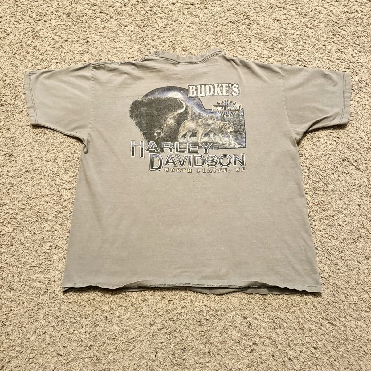 Harley Davidson × Vintage VINTAGE 2002 GREY FADE HARLEY DAVIDSON TEE! Size US XL / EU 56 / 4 - 4 Thumbnail