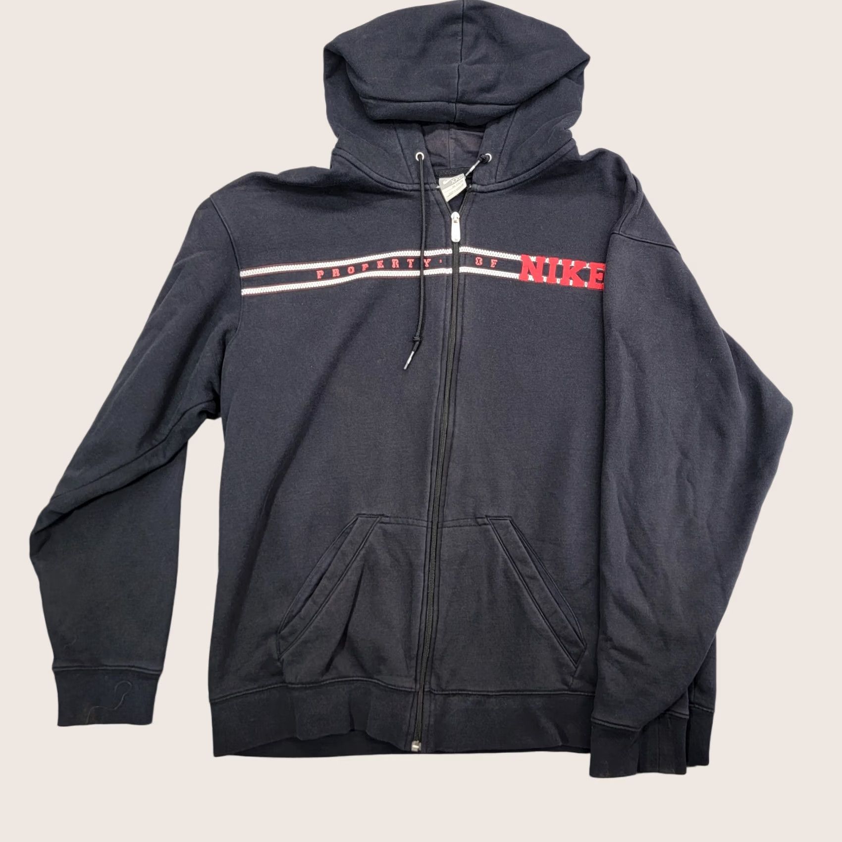 Nike Nike hoodie Mens 2XL Full Zip Sweatshirt Embroidered 90s Y2K Vintage Black Cotton Polyester Pockets Hooded Zip Regular Mens Size US XXL / EU 58 / 5 - 1 Thumbnail