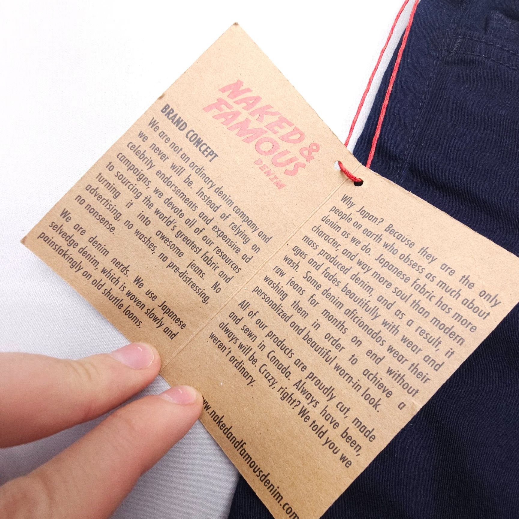 Vintage Naked & Famous Denim The Skinny Indigo Jeans Size 25 Regular Rise 31in Inseam Women's Blue 5-Pocket Stretch Lightweight NWT Size 42" / US 20 - 5 Thumbnail