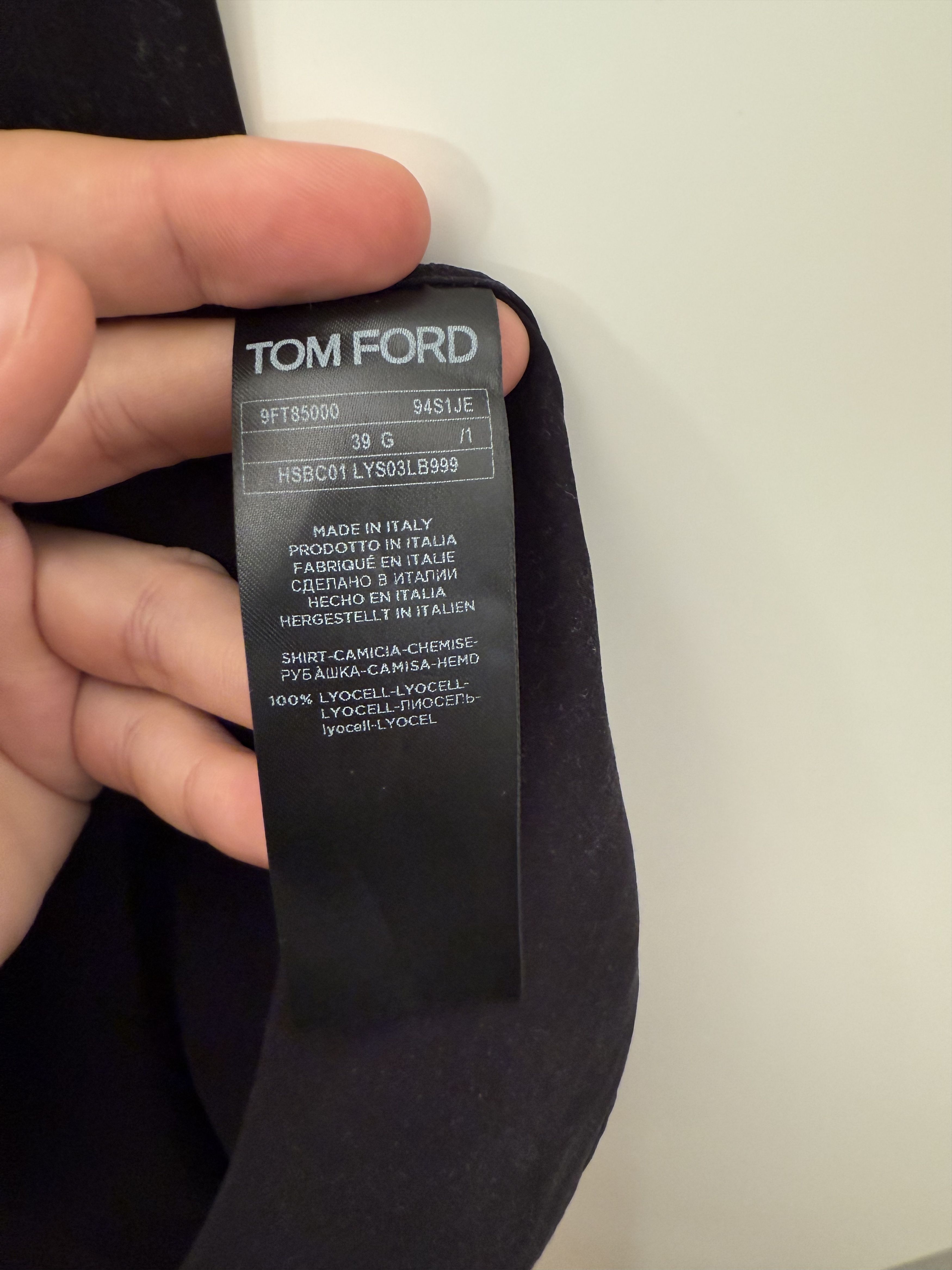 Tom Ford Tom Ford Tailored Slim-Fit Cotton Shirt Size US M / EU 48-50 / 2 - 5 Thumbnail