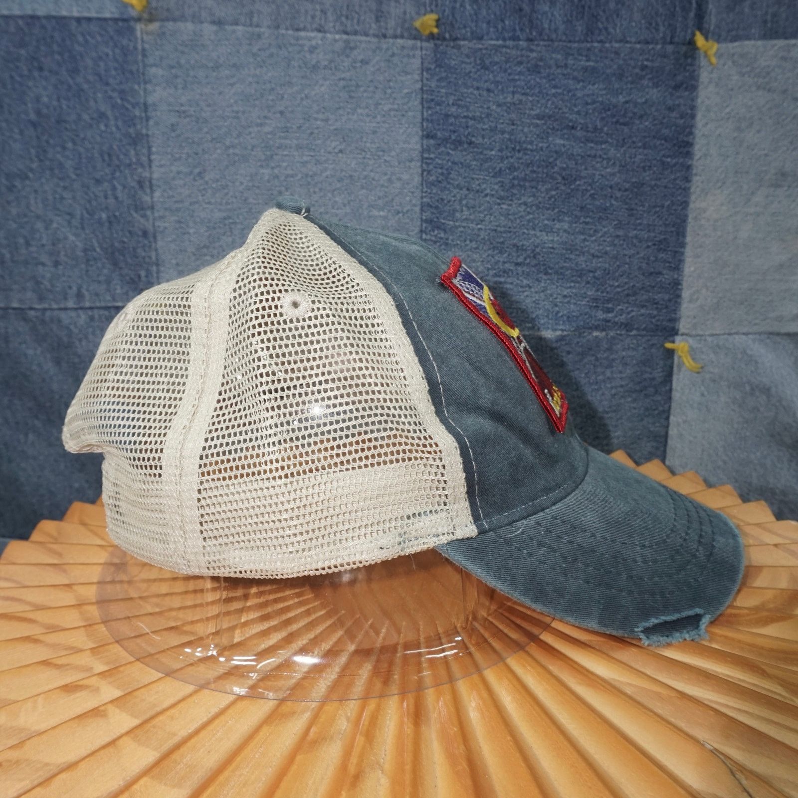 Vintage OSFA - sewn solvang century 2004 distressed trucker hat Size ONE SIZE - 4 Thumbnail