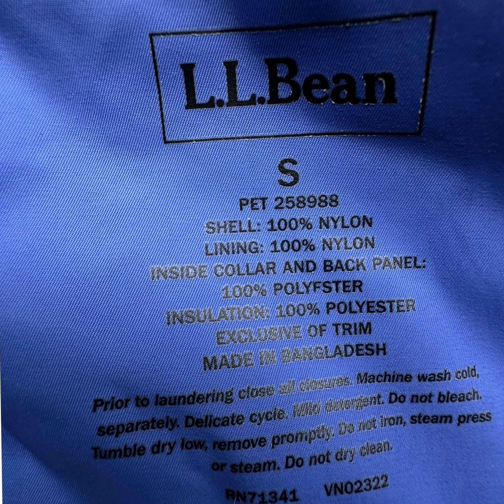 Vintage LL Bean Primaloft Rugged Ridge Parka Jacket Womens Petite Small Hooded Blue Ski Jacket Womens Petite Small Blue Parka Jacket Size S / US 4 / IT 40 - 3 Thumbnail