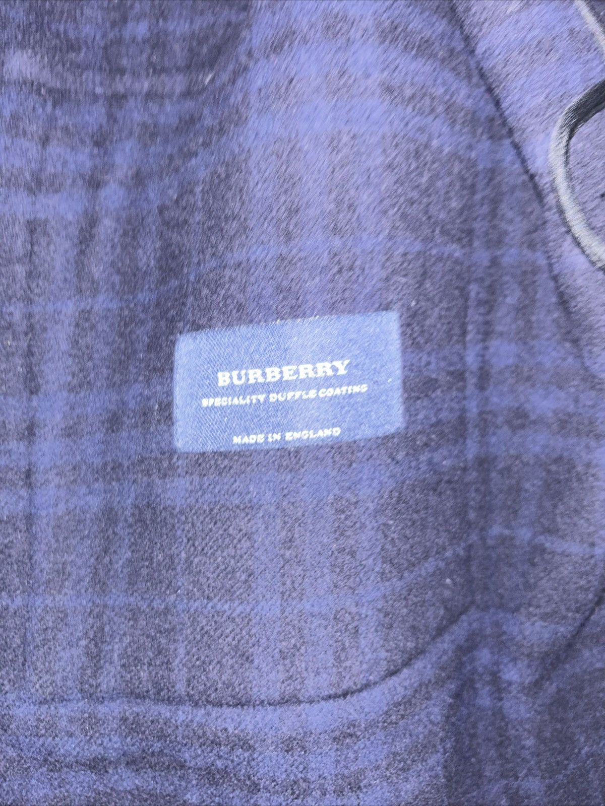 Burberry Navy Heavy Burberry Wool Winter Coat Size US M / EU 48-50 / 2 - 2 Thumbnail