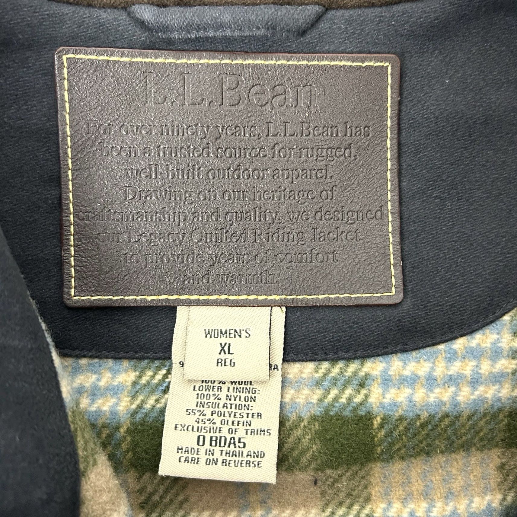 Vintage VINTAGE LL Bean Gore Tex Snap Button Quilted Insulated Wool Lined Zip Jacket Womens XL Size XL / US 12-14 / IT 48-50 - 4 Thumbnail