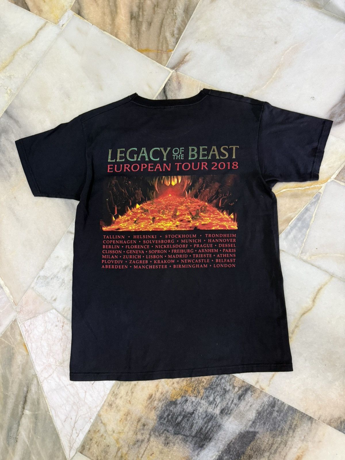 Band Tees × Iron Maiden × Vintage Iron Maiden Legacy of the Beast European Tour 2018 Size US M / EU 48-50 / 2 - 5 Thumbnail