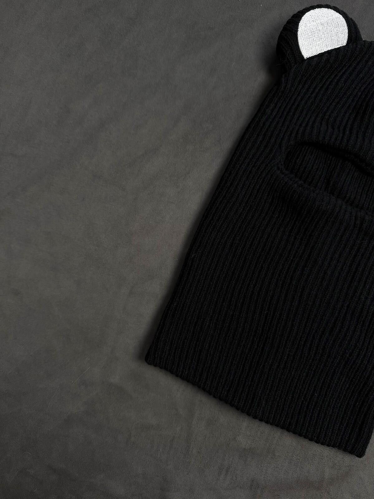 Japanese Brand Panda Retro Black White Balaclava Ski Mask OS Size ONE SIZE - 4 Thumbnail