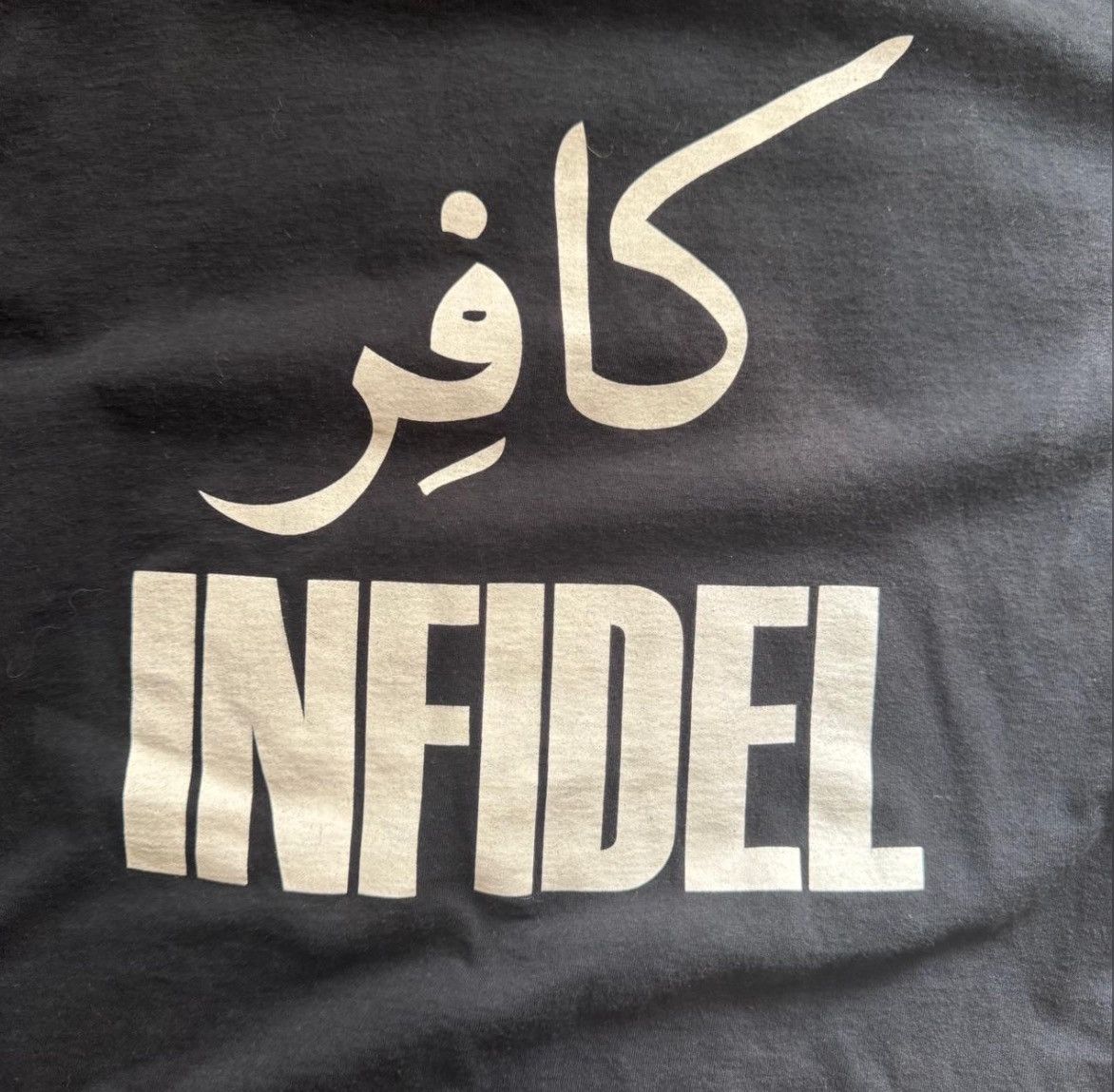 Fruit Of The Loom × Vintage Vintage Y2K Infidel Grunge Graphic T-Shirt Size US L / EU 52-54 / 3 - 4 Thumbnail