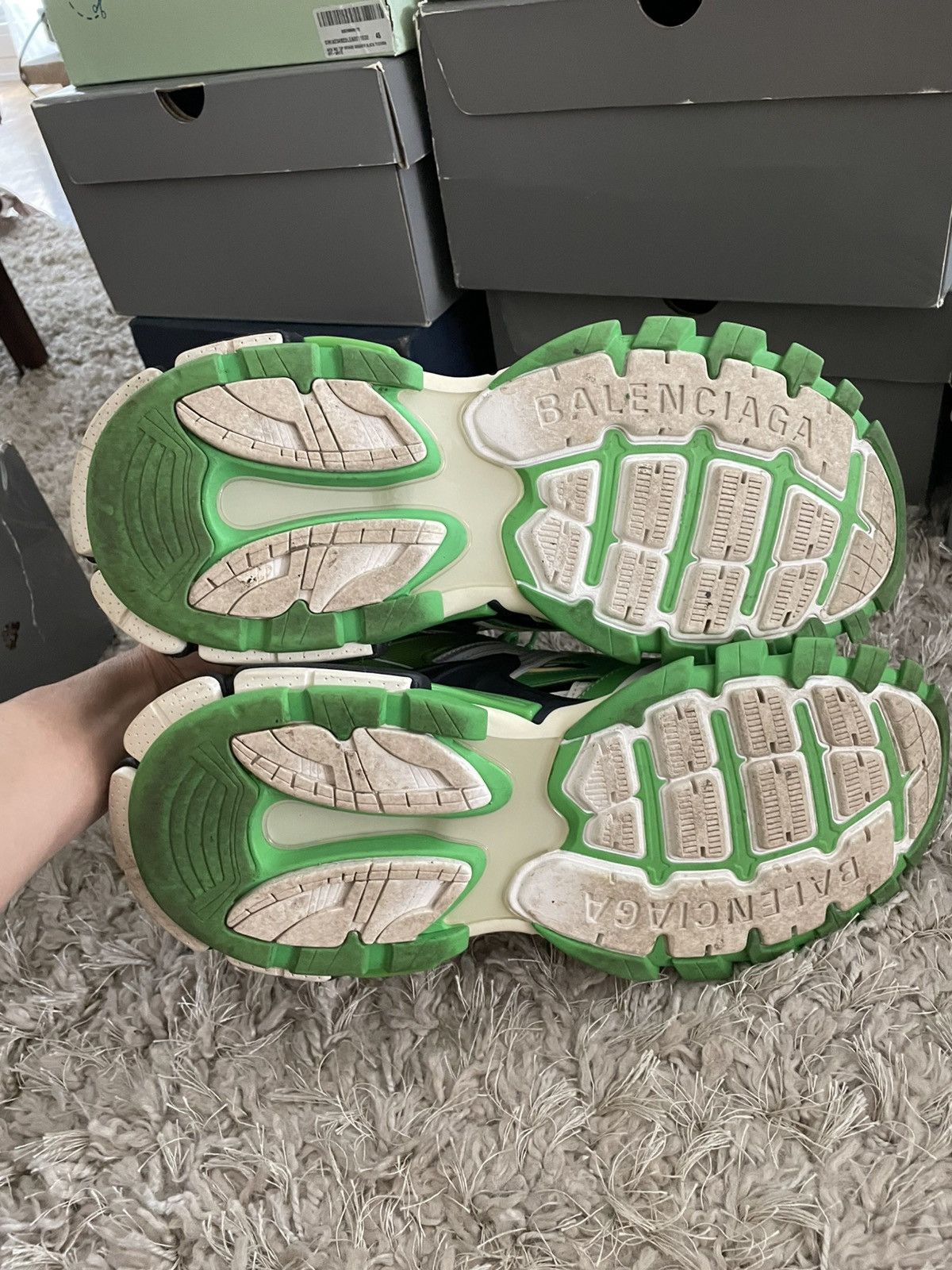 Balenciaga Balenciaga Track 2 Green/White/Black Size US 13 / EU 46 - 7 Thumbnail