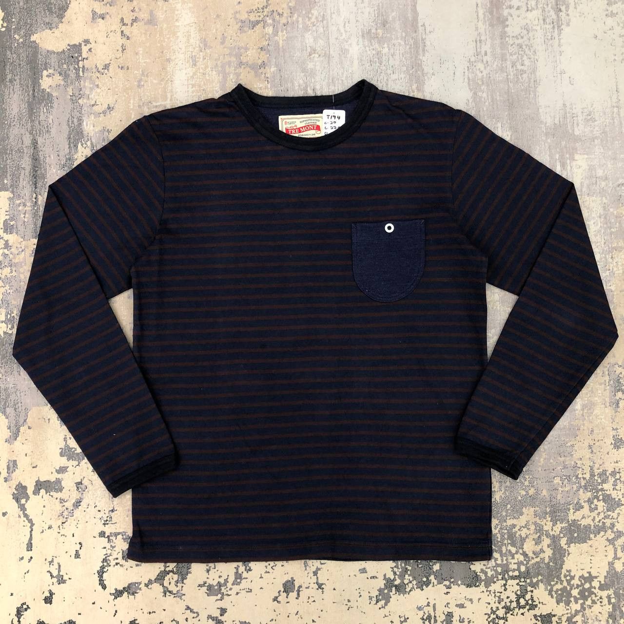 Japanese Brand T194 MITSUMINE MADE IN JAPAN X TRE MONT STRIPE TEE Size L / US 10 / IT 46 - 1 Thumbnail