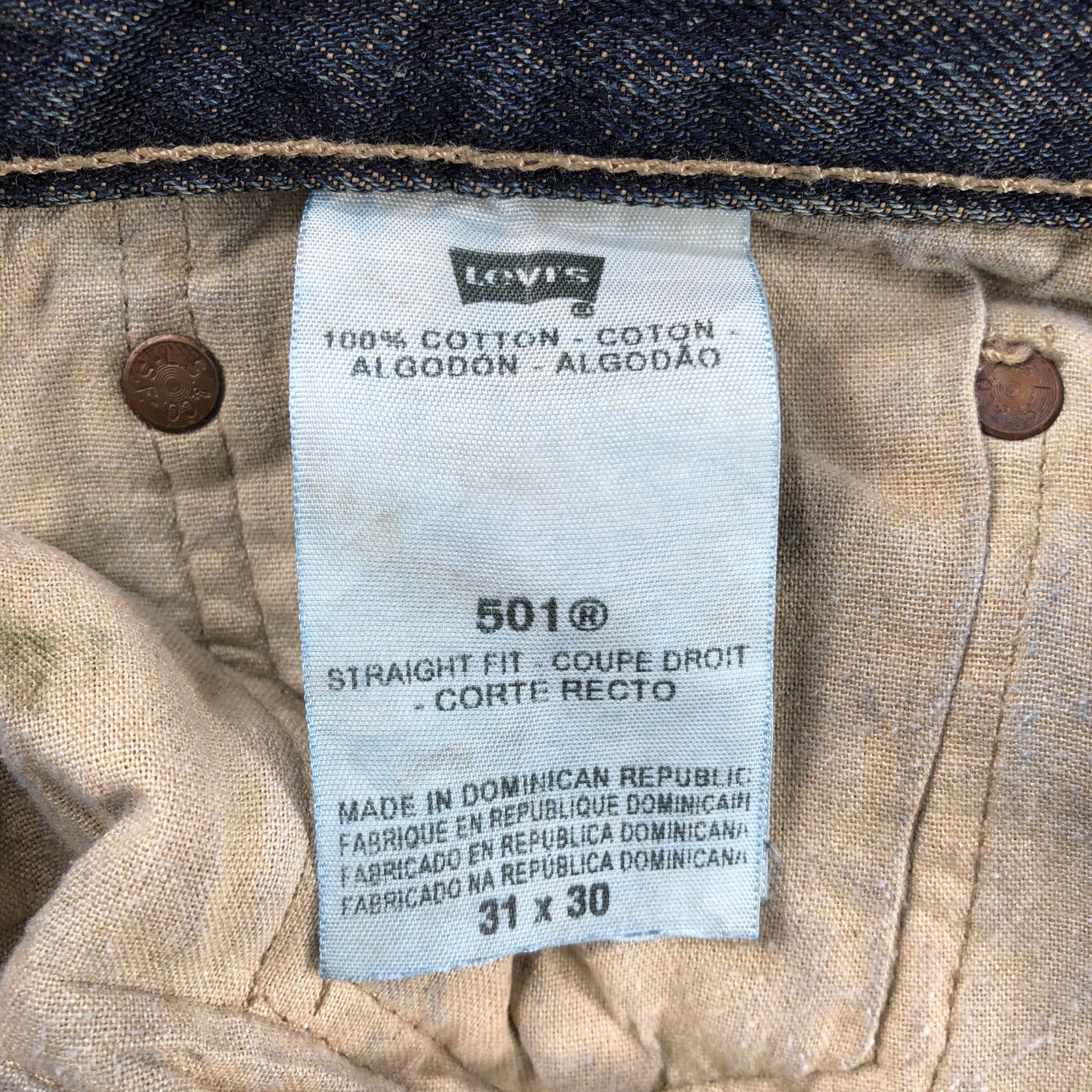 Levi's Vintage Levis 501 Jeans Rusty Blue Denim KJ723 Size US 31 - 13 Thumbnail