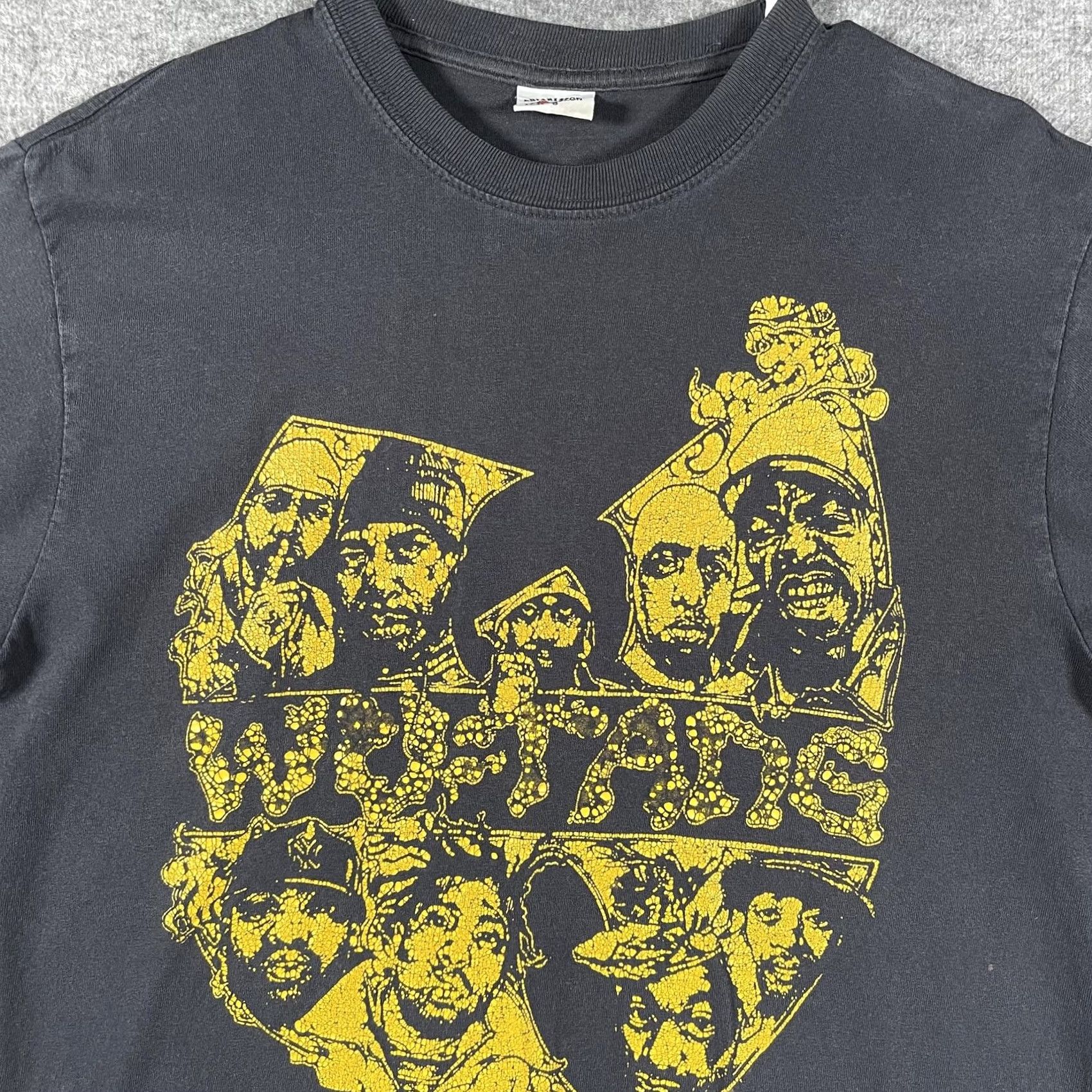 Vintage Wu-Tang Clan Ariarisport Shirt Mens Small Black Hip Hop Graphic Tee Size US S / EU 44-46 / 1 - 2 Thumbnail
