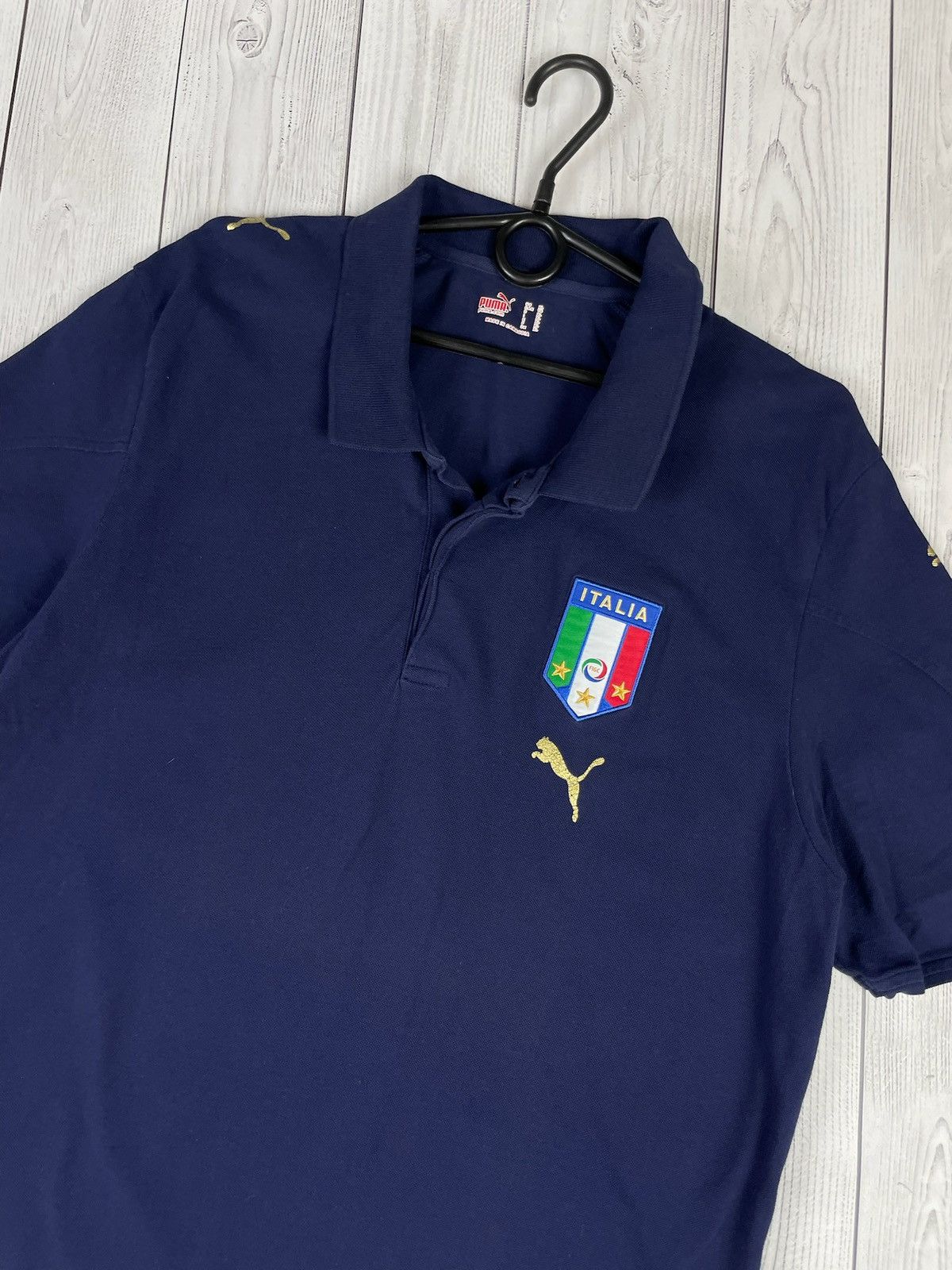 Puma Vintage puma Italy soccer polo Italia size XL logo Size US XL / EU 56 / 4 - 2 Thumbnail