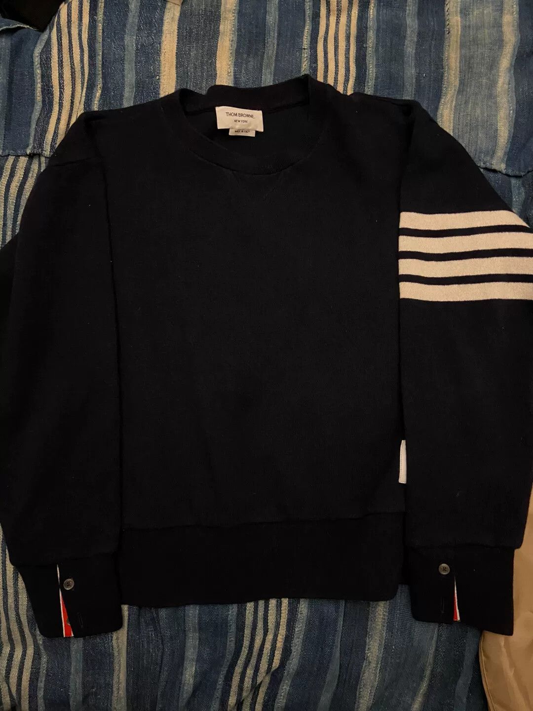 Thom Browne thom browne cashmere sweater with stripes Size US M / EU 48-50 / 2 - 1 Thumbnail