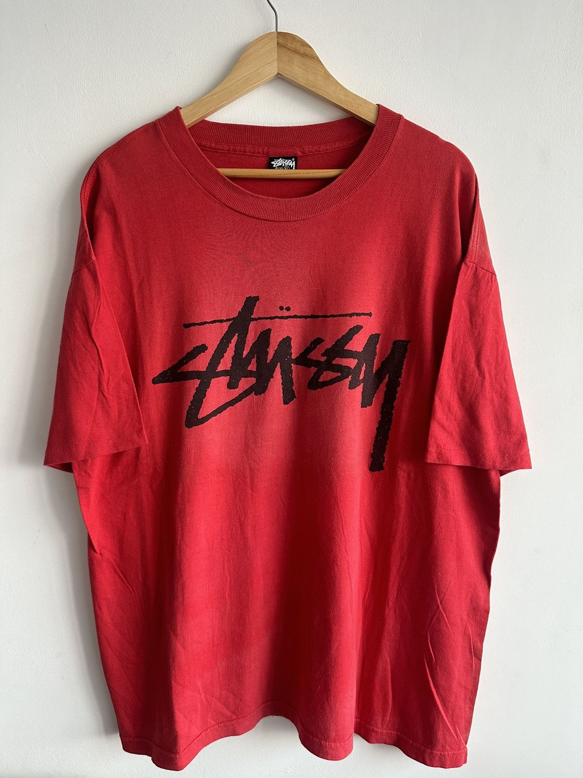 Stussy × Vintage Vintage 80’s Rare Stussy Classic Signature USA Tshirt Size US XL / EU 56 / 4 - 1 Thumbnail