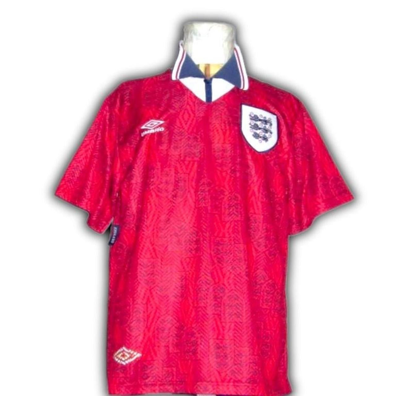 Umbro England 1994 1995 Euro Away shirt jersey Size US L / EU 52-54 / 3 - 1 Thumbnail