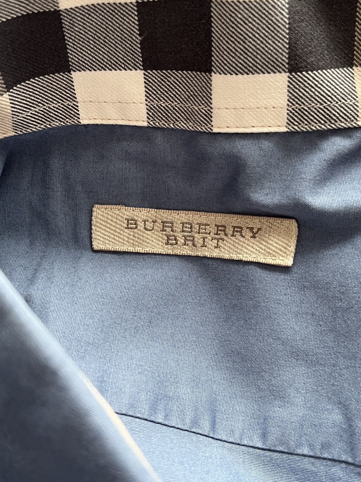 Burberry Burberry London Nova Check Cuffs Shirt Logo Luxury Old Money Size US XXL / EU 58 / 5 - 11 Thumbnail