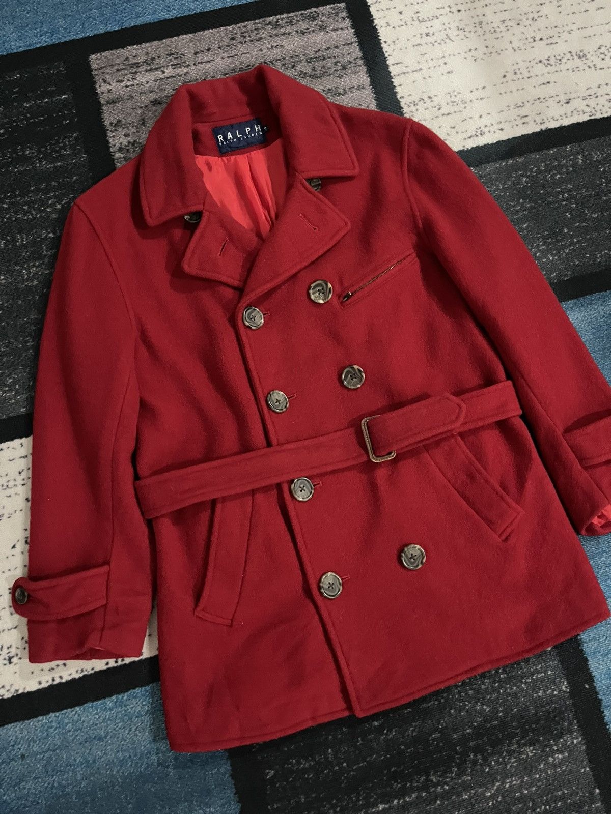 Lauren Ralph Lauren × Ralph Lauren Lauren Ralph Lauren Trench Coat Wool Jacket Size M / US 6-8 / IT 42-44 - 4 Thumbnail