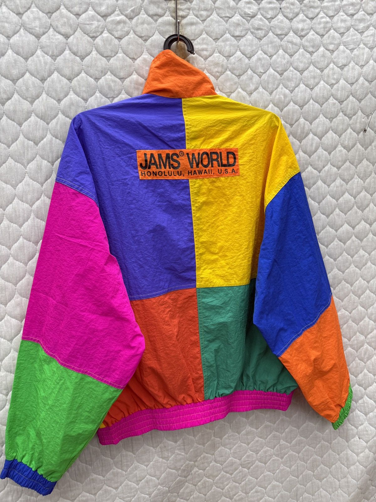 Jams World 🔥🔥🔥ARCHIVE VINTAGE JAMS WORLD COOUR BLOCK LIGHT JACKET Size US L / EU 52-54 / 3 - 6 Thumbnail
