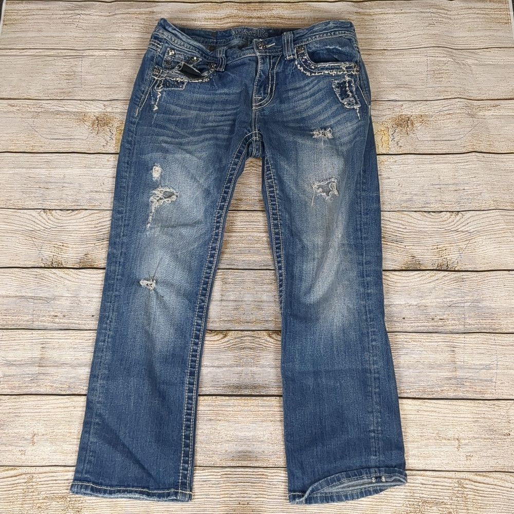 Miss Me Miss me distressed easy crop jeans size 29 Size 29" - 1 Thumbnail