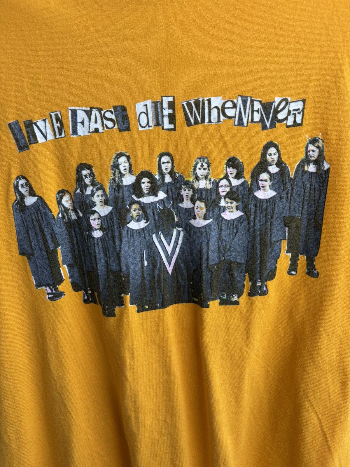 G59 Records $uicideboy$ Live Fast Die Whenever T-shirt Yellow Size US XL / EU 56 / 4 - 2 Thumbnail