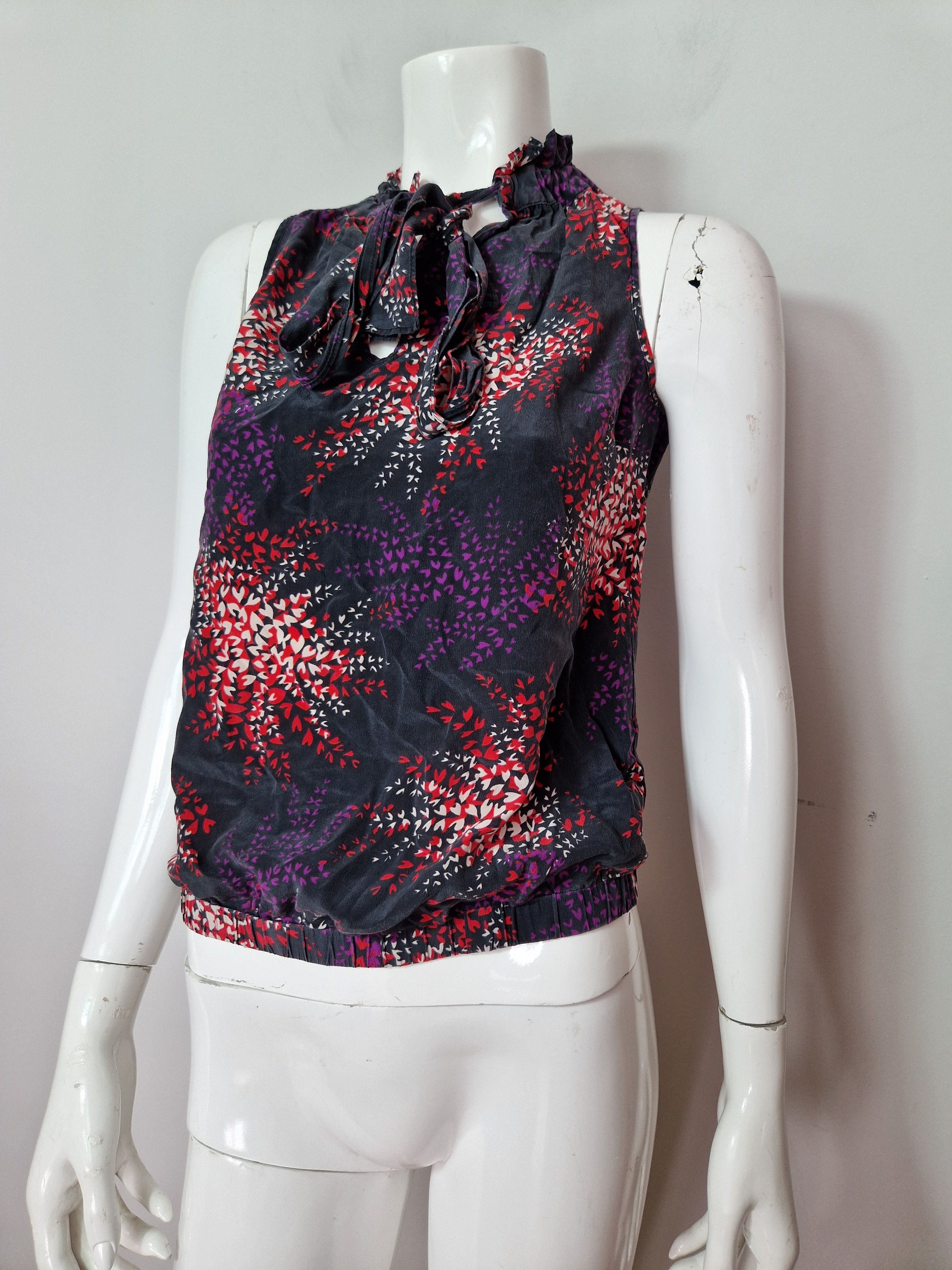 Japanese Brand × Vintage vintage silk top avant garde y2k vintage abstract amazing Size XS / US 0-2 / IT 36-38 - 6 Thumbnail