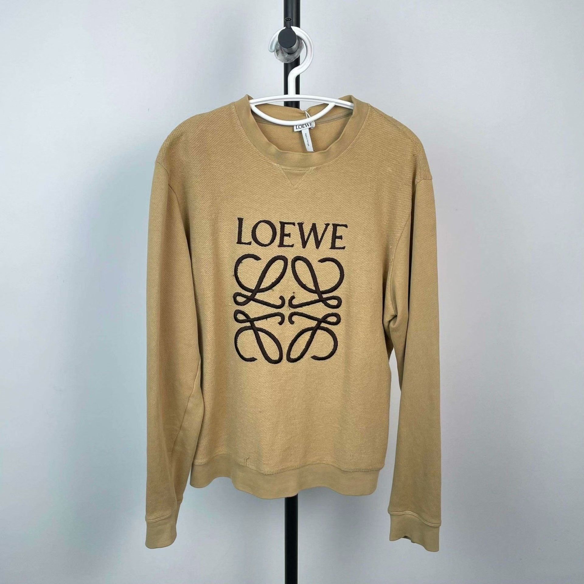 Loewe Loewe Cotton Beige Hoodie L Men Size US L / EU 52-54 / 3 - 1 Thumbnail