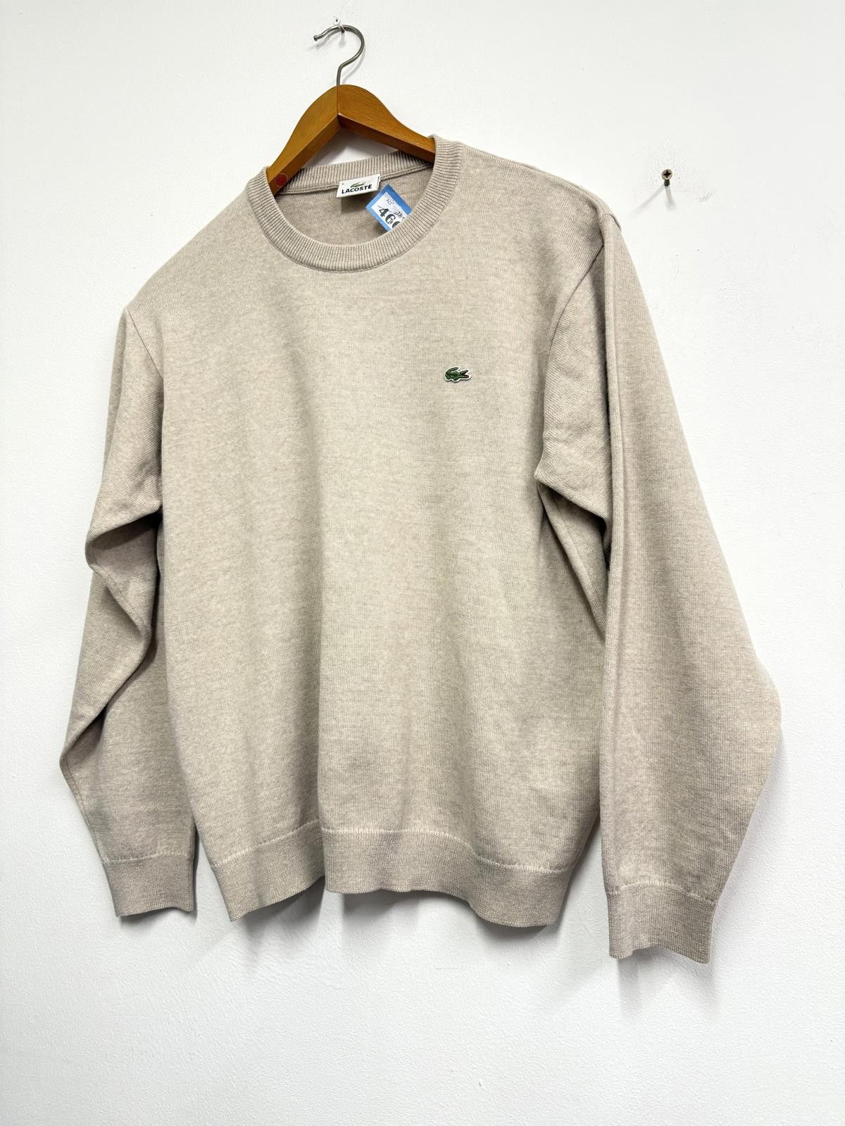Lacoste Lacoste Beige Crew Neck Sweater Size 6 Size US M / EU 48-50 / 2 - 1 Thumbnail
