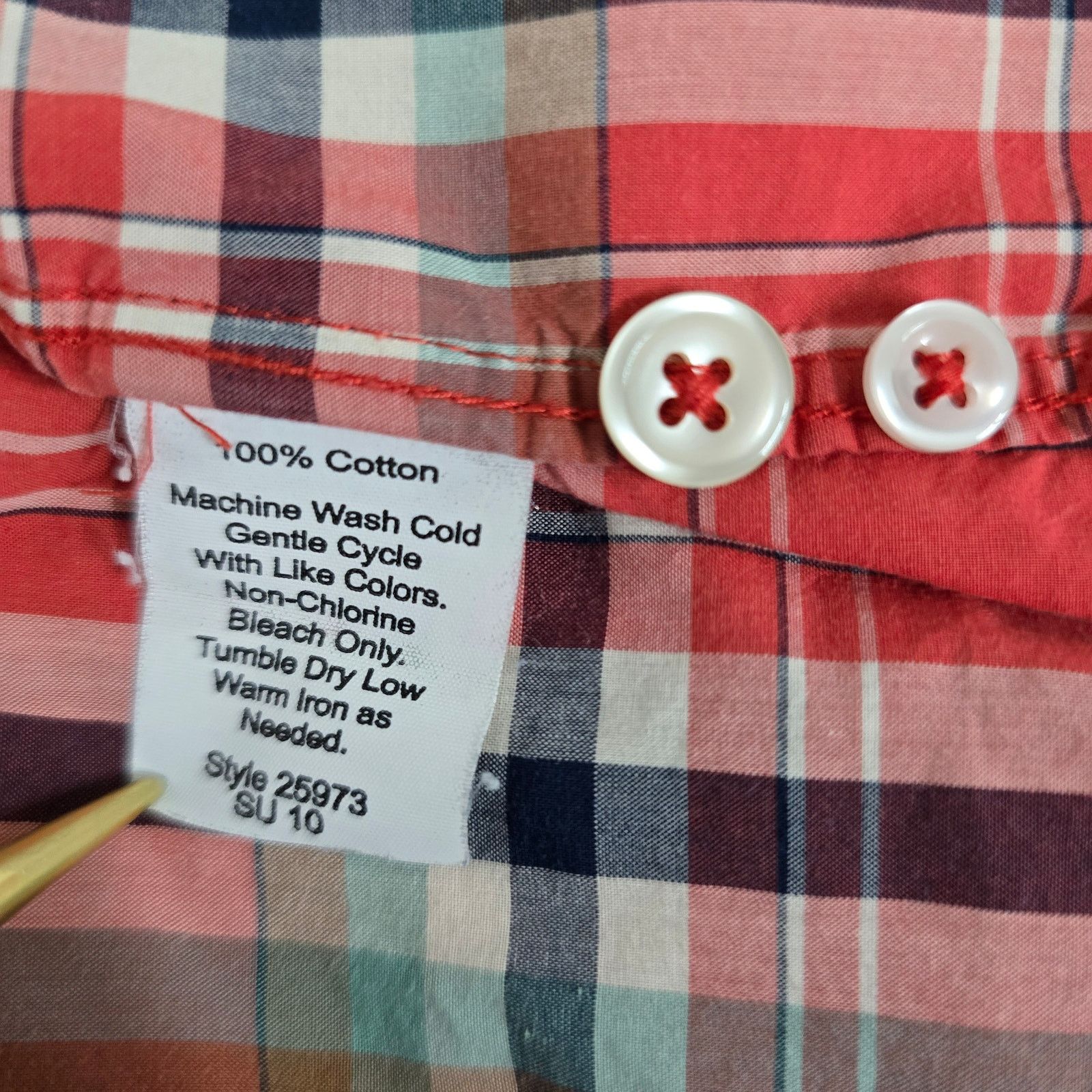 J.Crew J. Crew Lightweight Shirt Men S Plaid Check Button down L/S Size US S / EU 44-46 / 1 - 12 Thumbnail