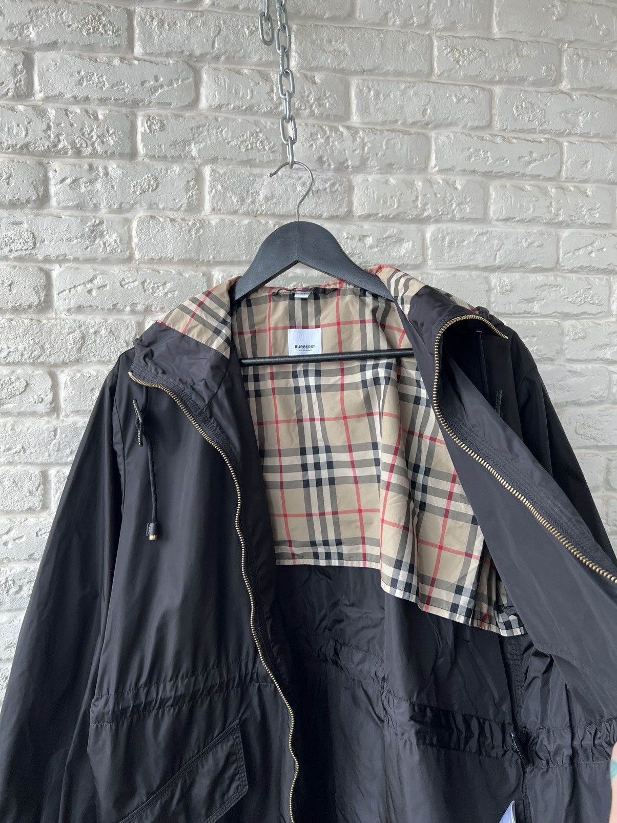 Burberry Burberry London Nylon Checked Zip Hooded Parka Jacket Size M / US 6-8 / IT 42-44 - 3 Thumbnail