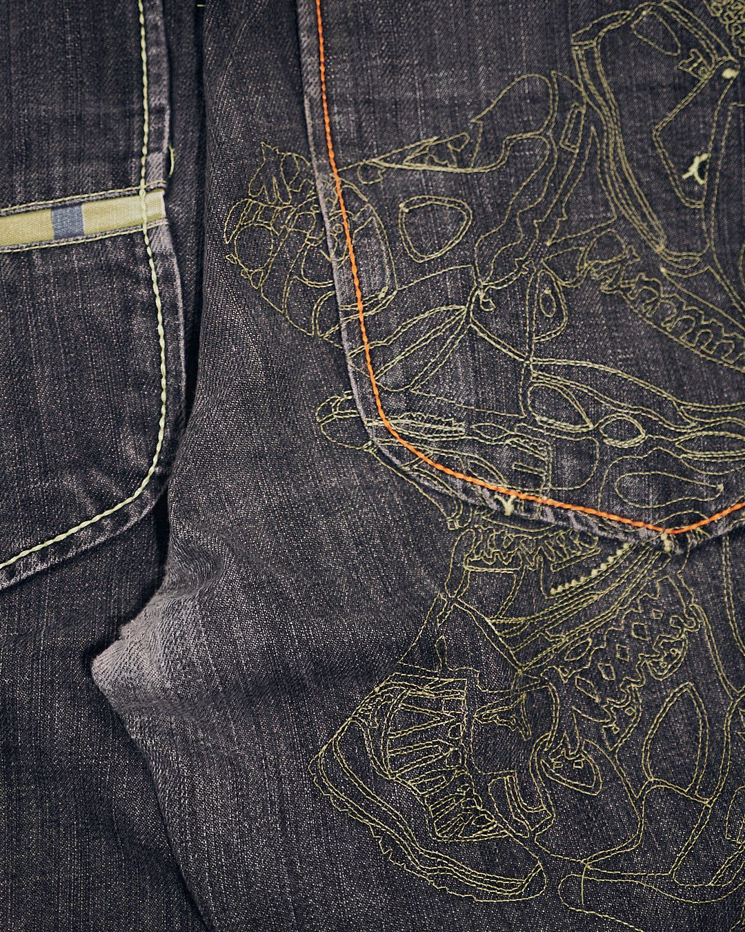 Jordan Brand FW07 Jordan VIII Wide Leg Models Denim Pants Size US 34 / EU 50 - 15 Thumbnail
