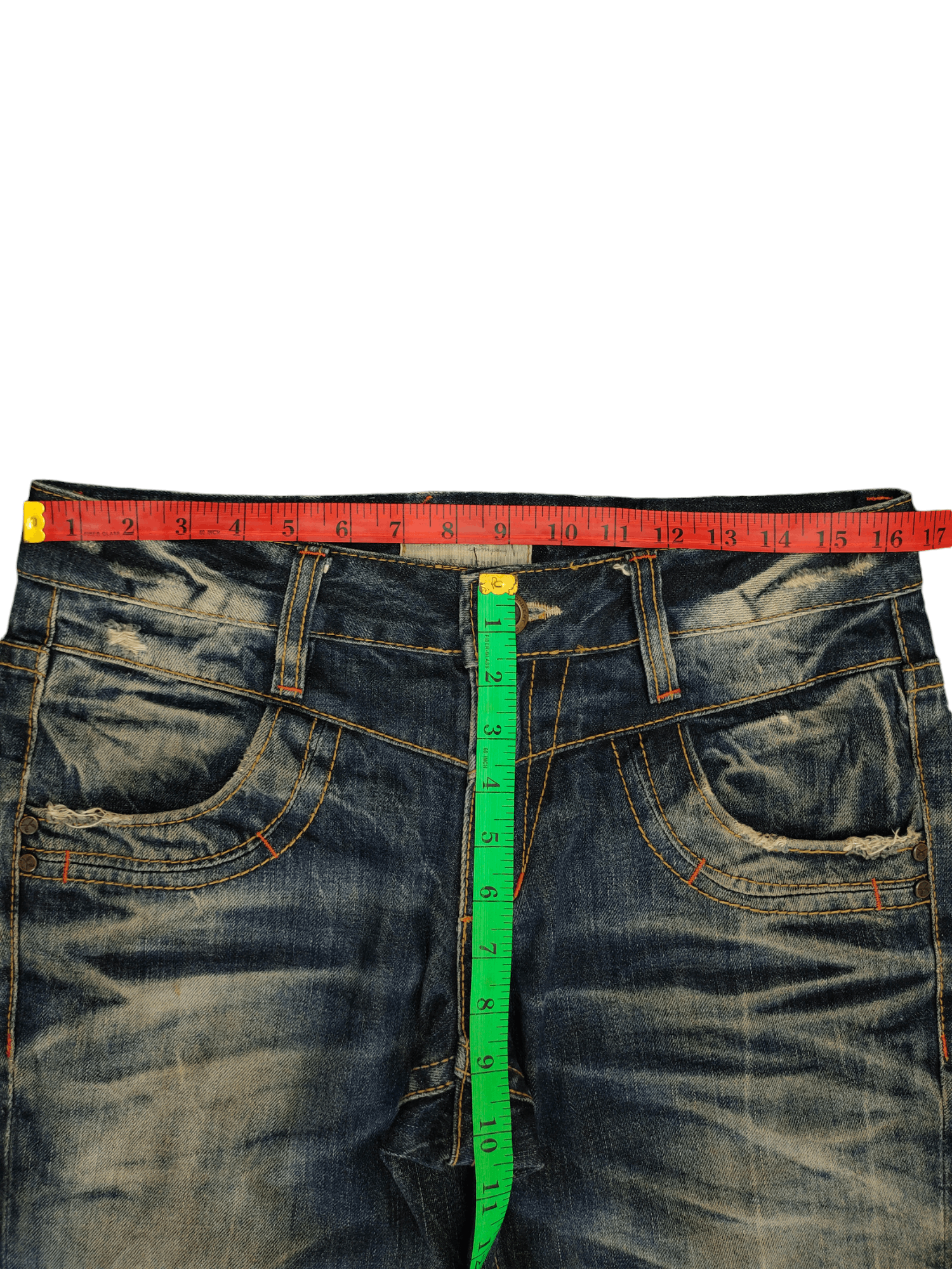 Le Grande Bleu (L.G.B.) Lolita By Yoshitomo Nara Clawmark Distress Faded Jeans Size US 30 / EU 46 - 9 Thumbnail