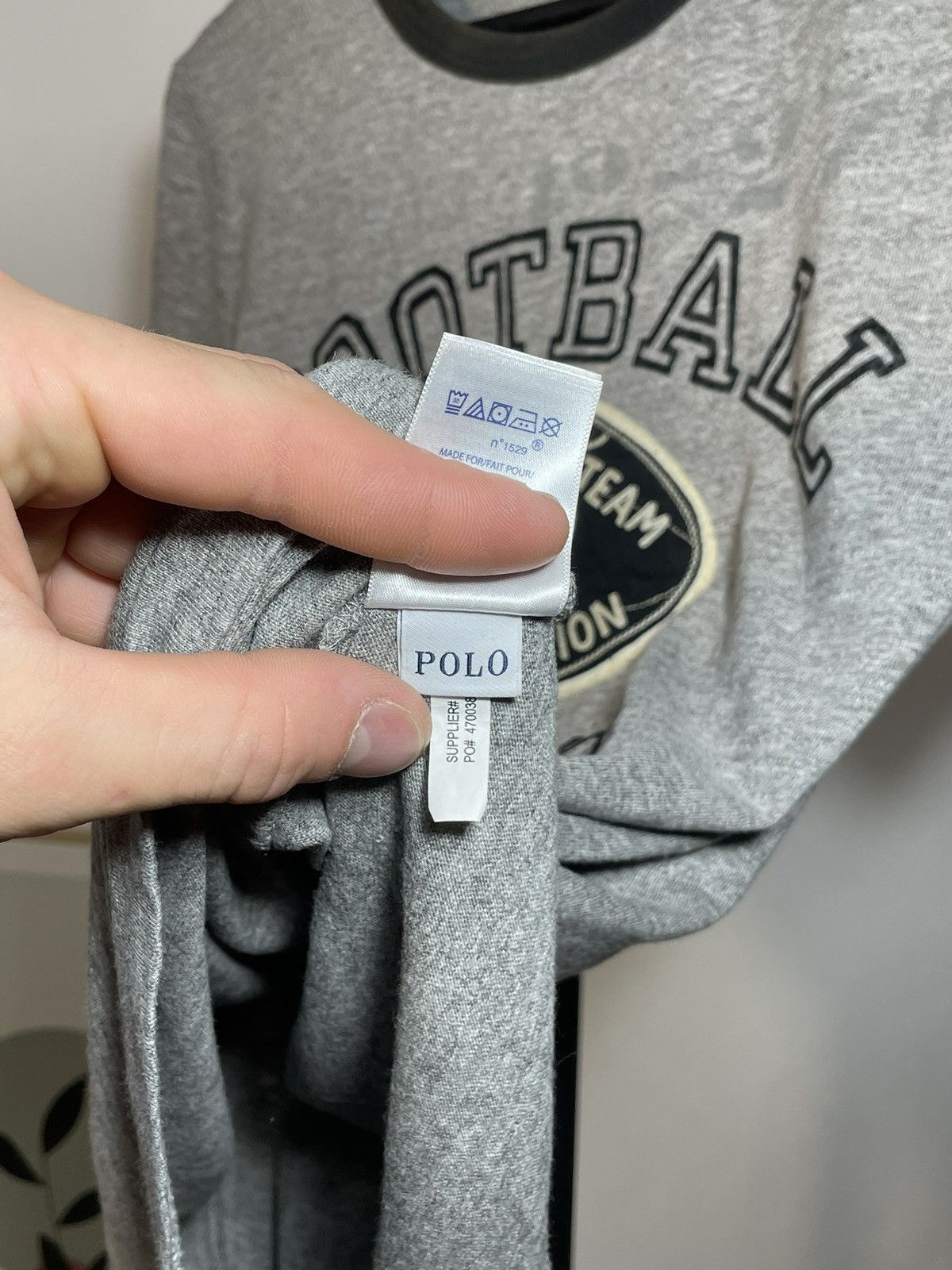 Polo Ralph Lauren Vintage T-Shirt by Polo Ralph Lauren Football Size S Size US S / EU 44-46 / 1 - 6 Thumbnail