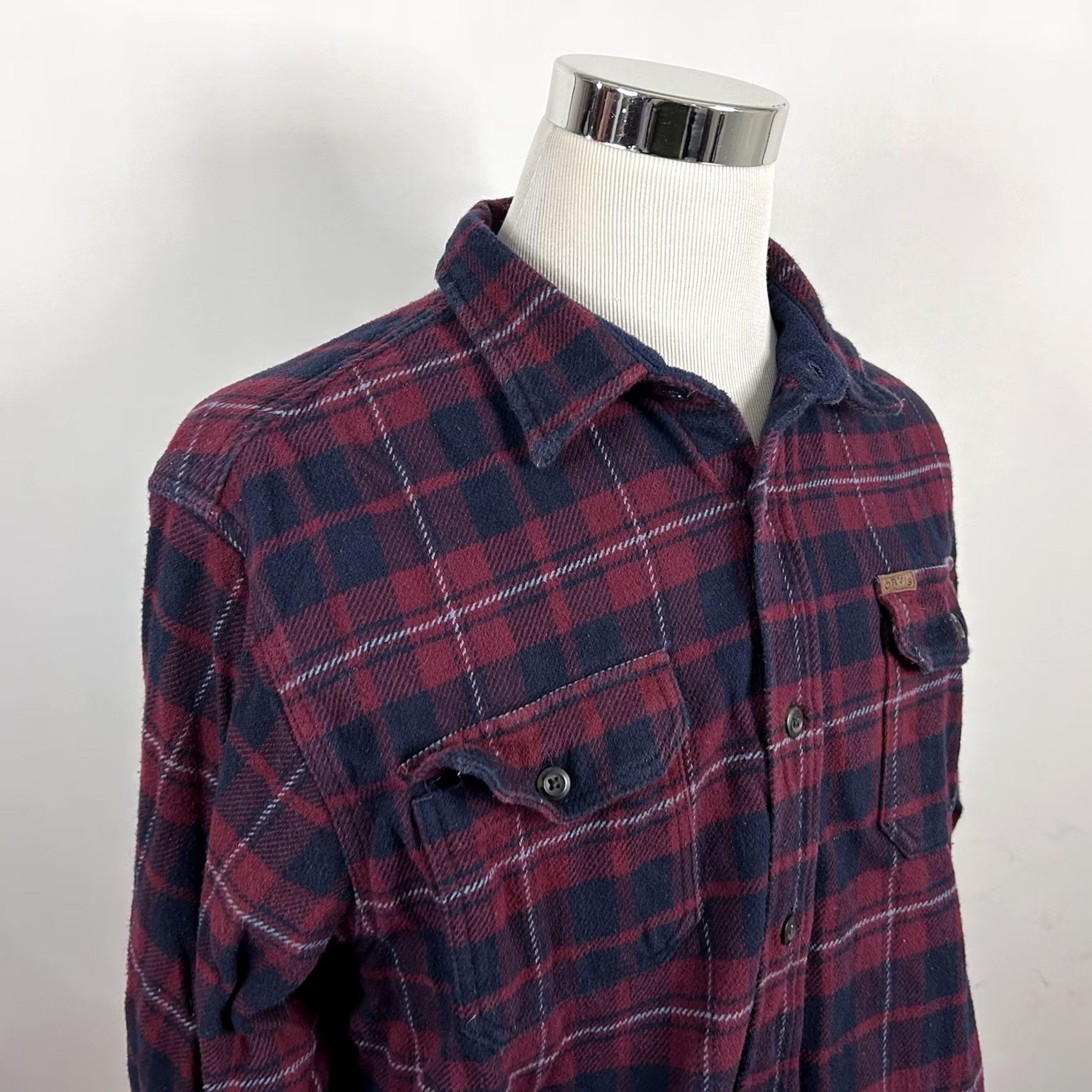 Orvis Orvis Shirt Jacket Red Blue Plaid 100% Cotton XXL Shacket Button-Up Flannel Casual Mens 2XL Long Sleeve Button Front Coat Coat Size US XXL / EU 58 / 5 - 2 Thumbnail