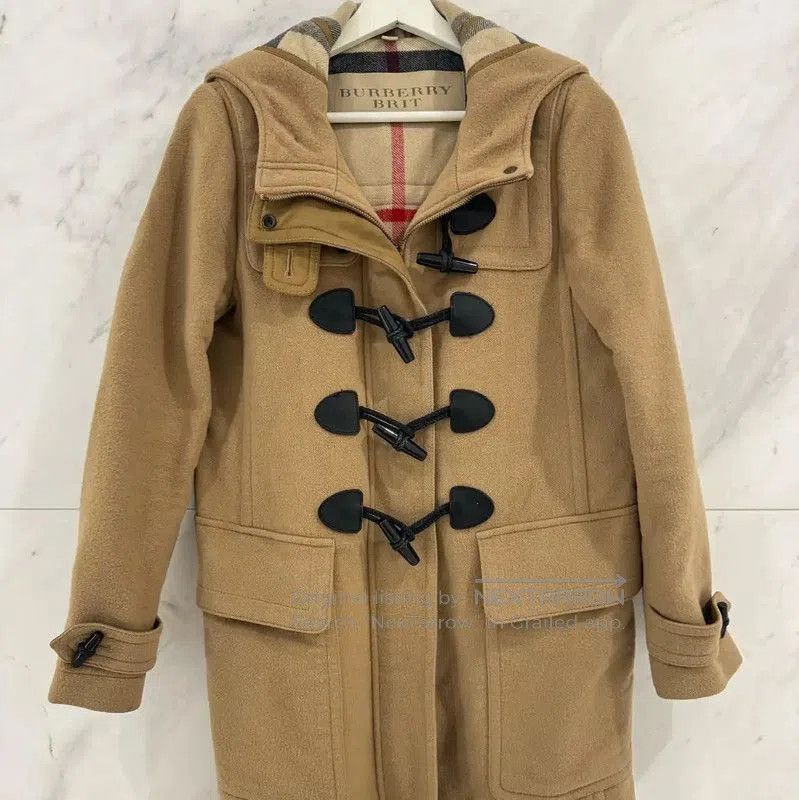 Burberry Burberry Camel Long Hooded Coat for Women. Size S / US 4 / IT 40 - 1 Thumbnail