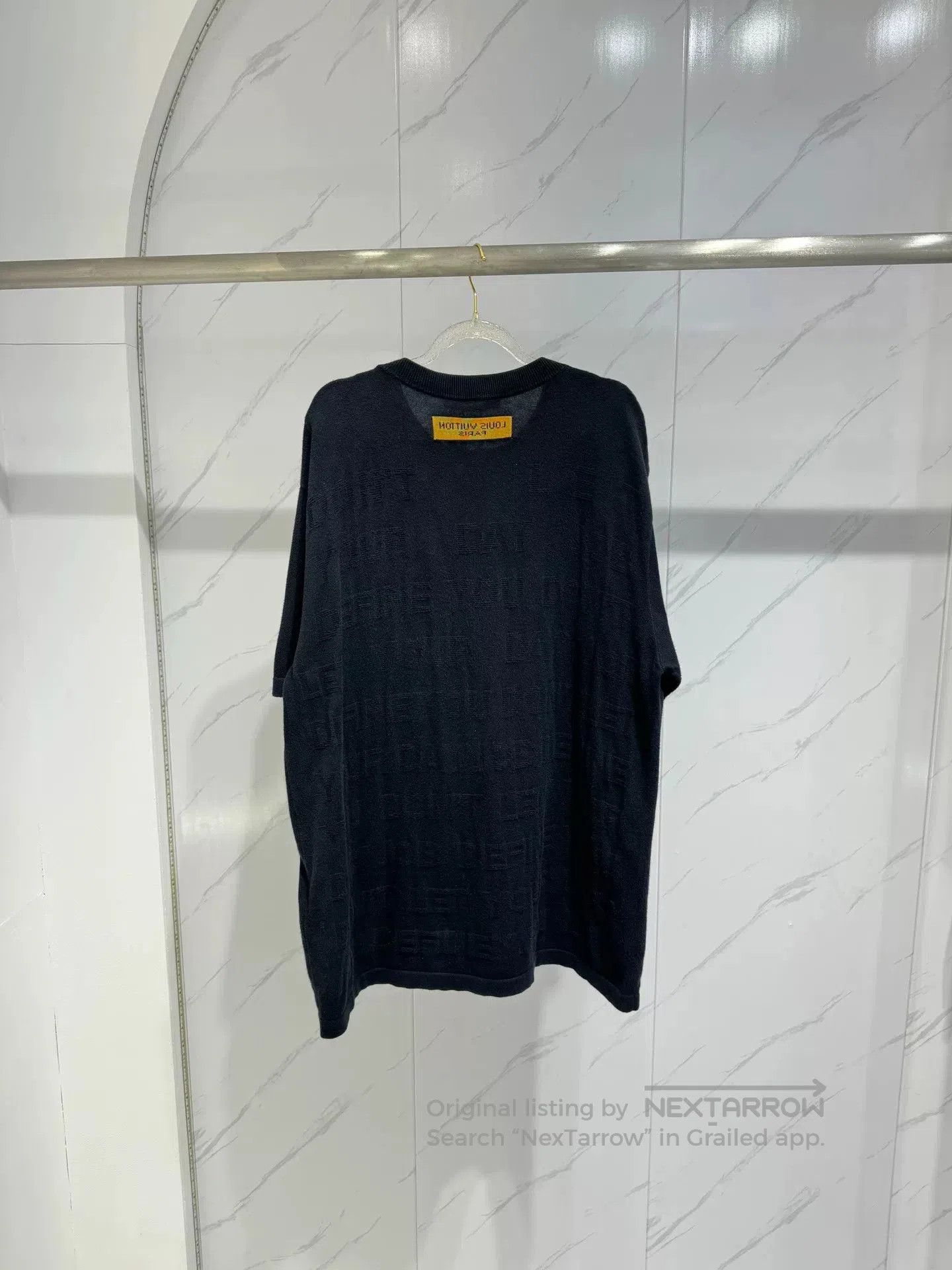 Louis Vuitton Louis Vuitton Black Short Sleeve T. Size US XL / EU 56 / 4 - 2 Thumbnail