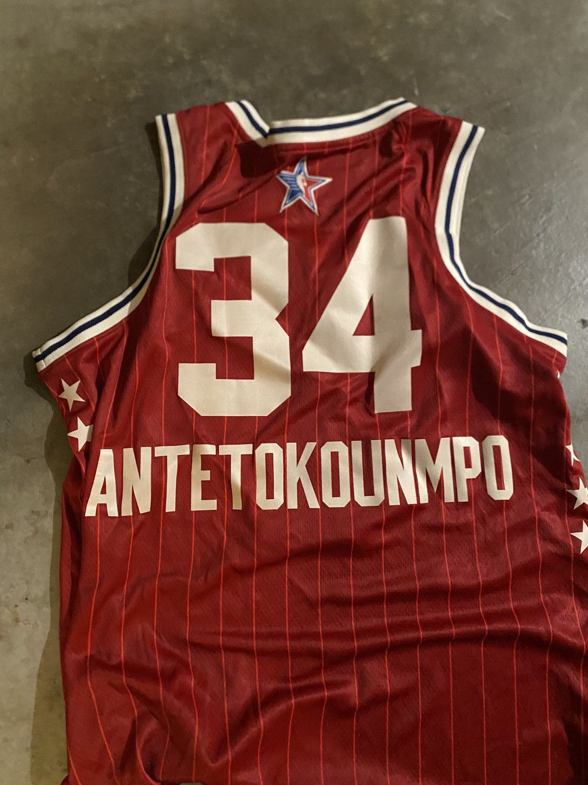 Jordan Brand Vintage Nike NBA Jersey Giannis All Star Red Jersey Size US L / EU 52-54 / 3 - 4 Thumbnail