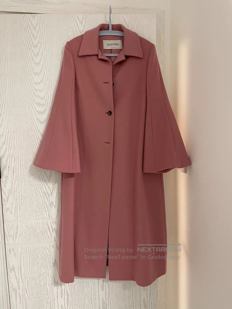 Valentino Valentino Main line pink wool coat Size M / US 6-8 / IT 42-44 - 2 Thumbnail