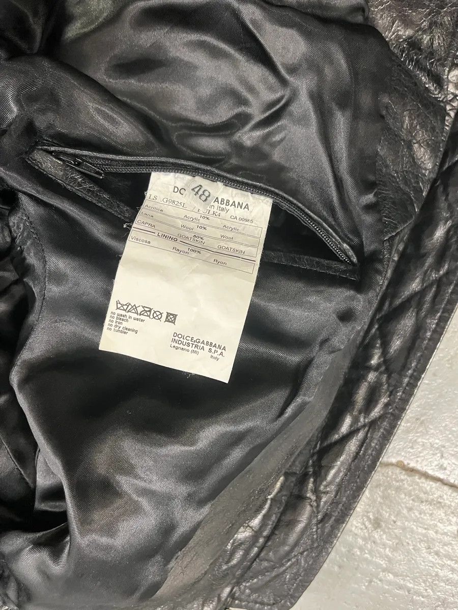 Dolce & Gabbana 2000s Dolce & Gabbana Multi-Zip Destroyed Black Leather Jacket Size US M / EU 48-50 / 2 - 9 Thumbnail