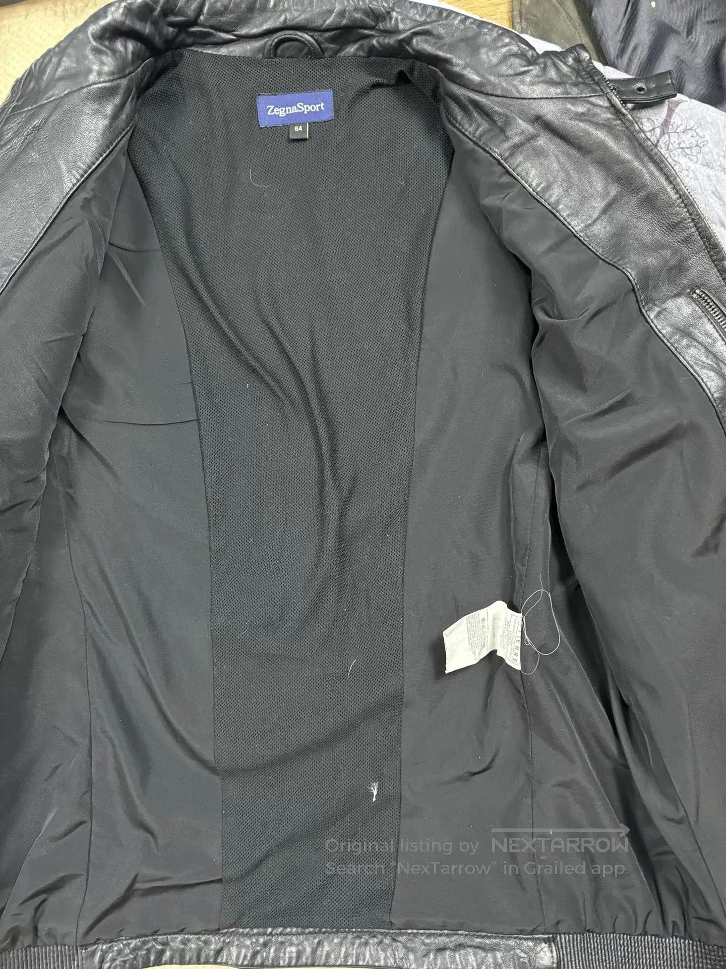 Ermenegildo Zegna Zegna Leather Motorcycle Jacket Size 54. Size US L / EU 52-54 / 3 - 3 Thumbnail