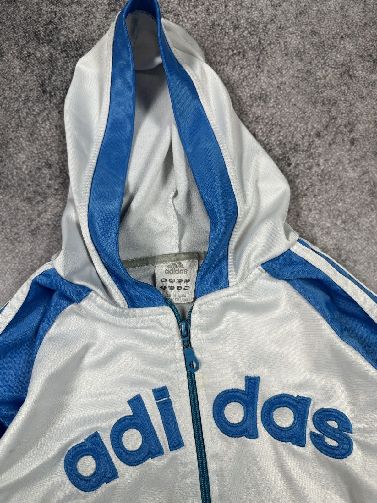 Adidas Y2K Vintage Adidas Zip Up Hoodie Style Avant Garde Alt Size L / US 10 / IT 46 - 3 Thumbnail