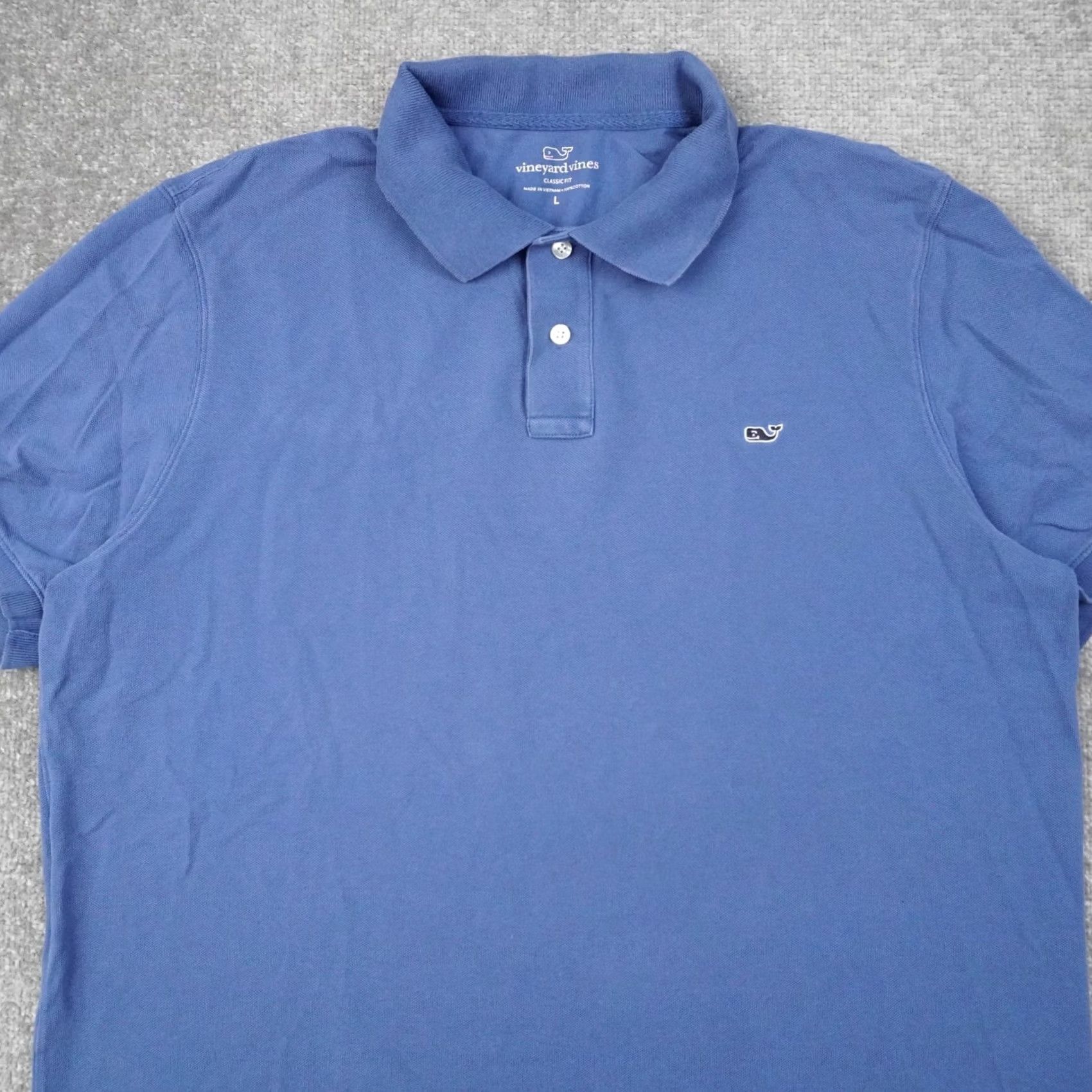 Vineyard Vines Vineyard Vines Classic Fit Mens Large Blue Cotton Polo Shirt - Vintage Size US L / EU 52-54 / 3 - 6 Thumbnail