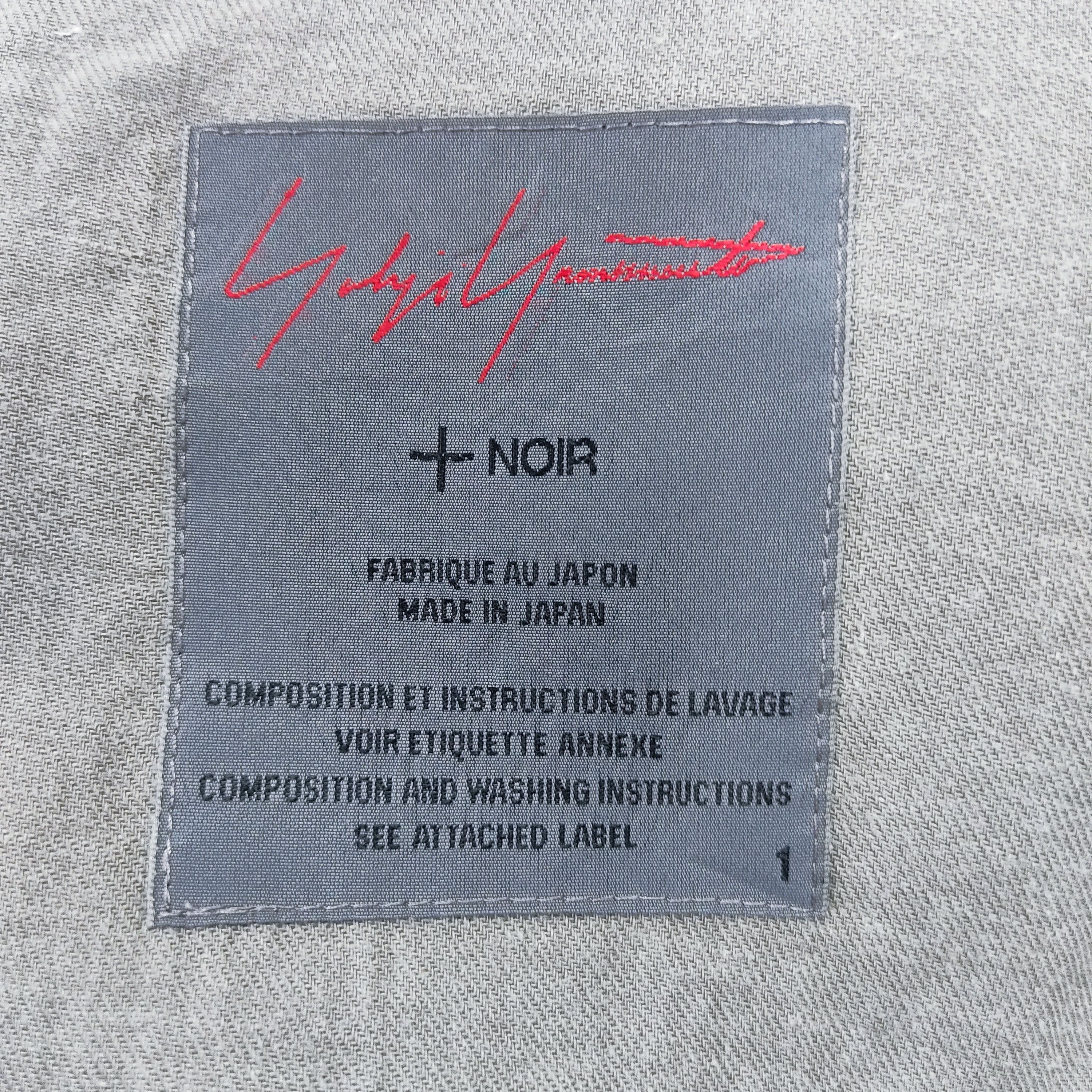 Yohji Yamamoto YOHJI YAMAMOTO + NOIR 3 Buttons Cotton Linen Blazer Size S / US 4 / IT 40 - 11 Thumbnail