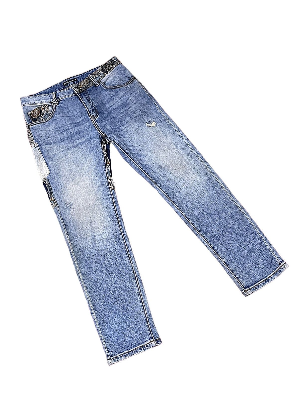 Dolce & Gabbana Designer Nice Design Japan Shasiko Boro Jeans Size US 32 / EU 48 - 12 Thumbnail