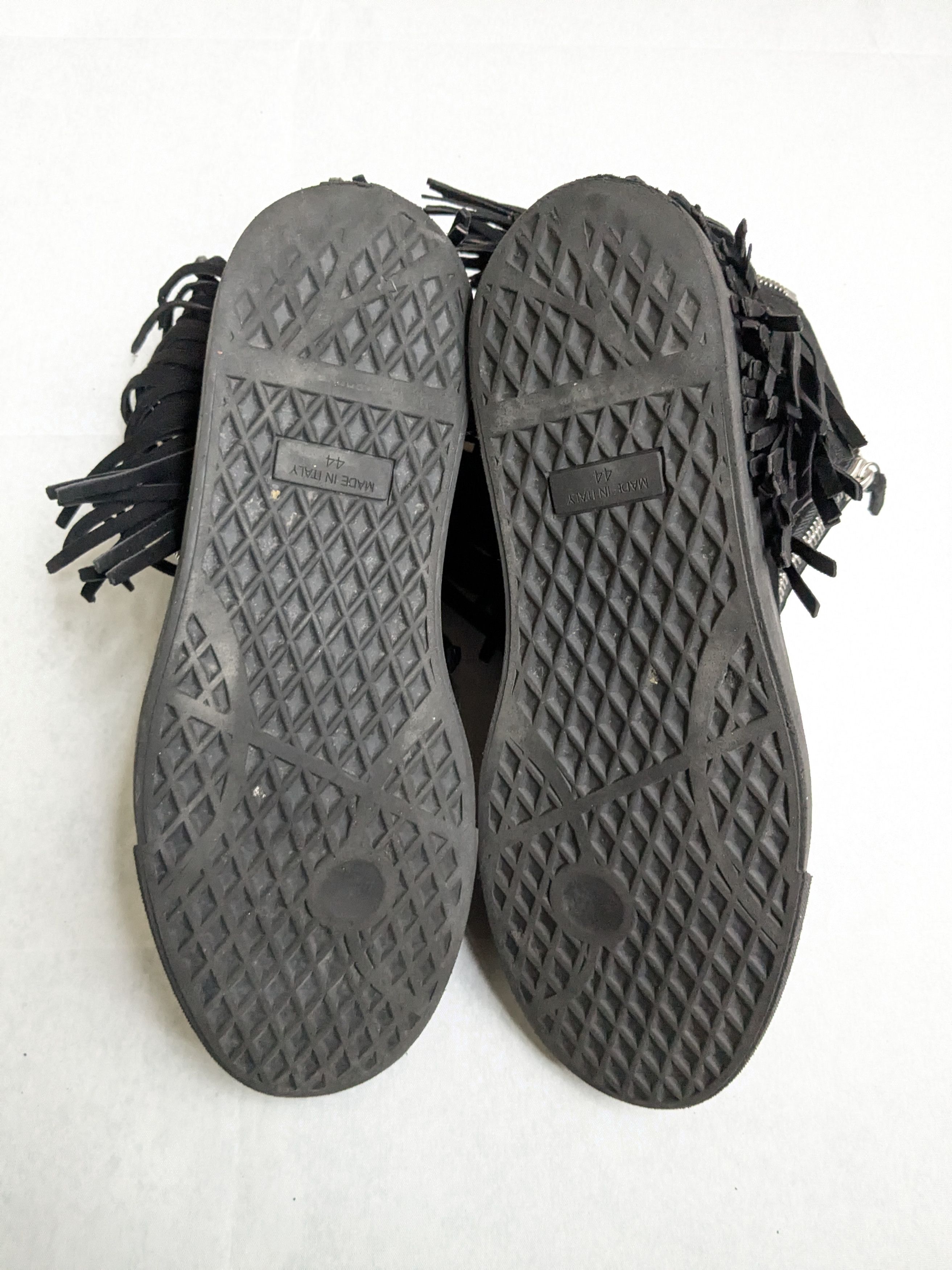 Giuseppe Zanotti Giuseppe Zanotti Sneakers Black Suede Fringe 11 44 High Tops Size US 11 / EU 44 - 14 Thumbnail
