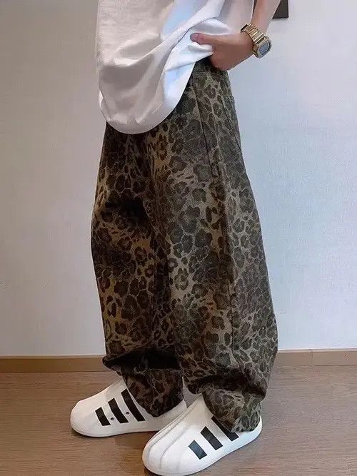 Japanese Brand Honoka x Maiko Leopard Jeans Denim Pant Size US 32 / EU 48 - 2 Thumbnail