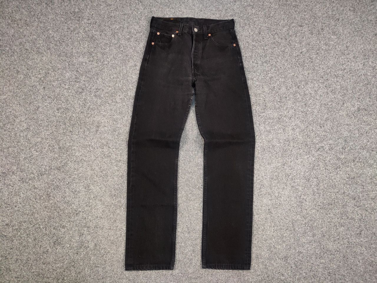 Levi's Vintage 90's Levis 501 Black Faded Denim Jeans Usa Style Size US 30 / EU 46 - 10 Thumbnail