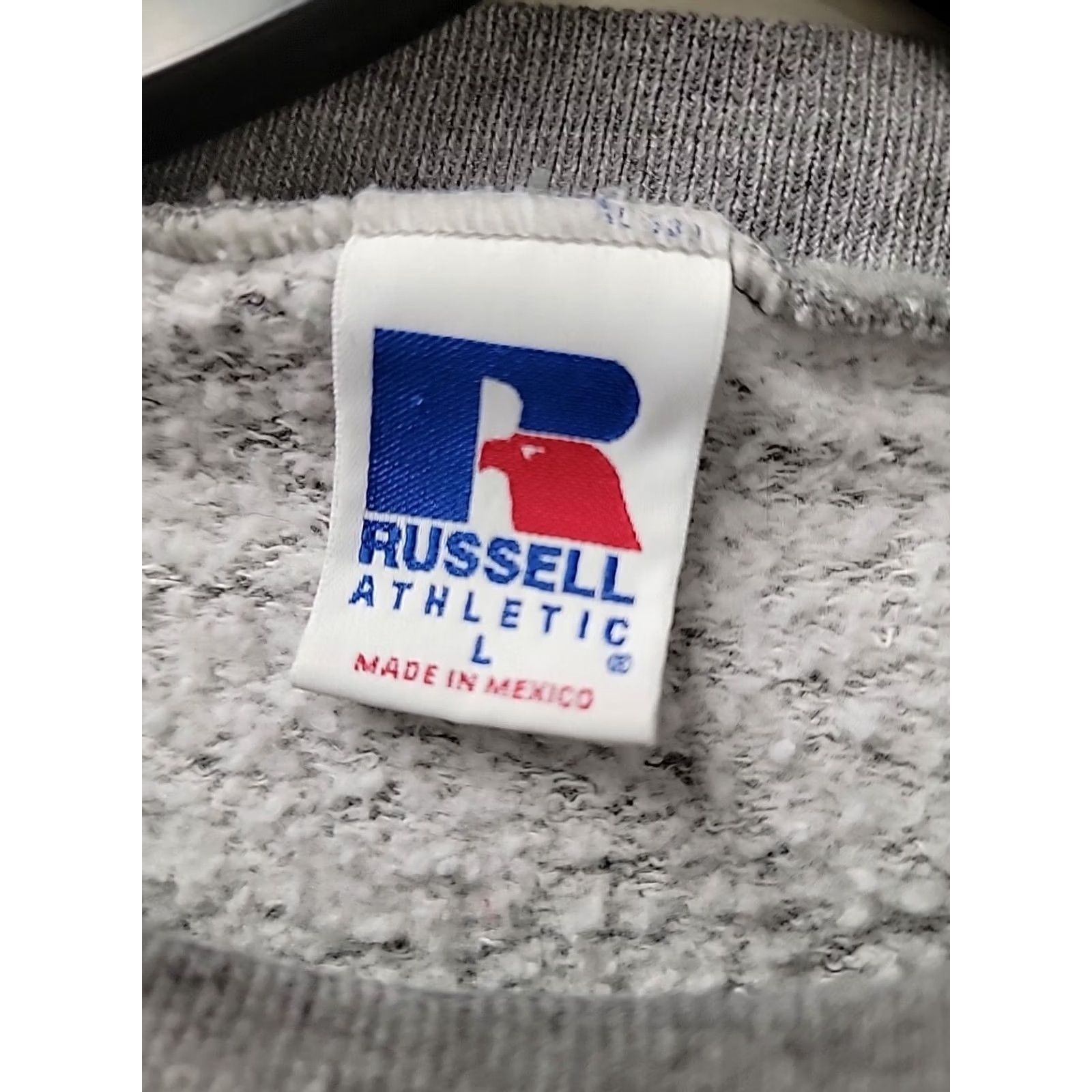Russell Athletic VINTAGE Russell Athletic Sweatshirt Men L Crew Neck Gray 90s Retro Graphic Logo Children: Mens Size US L / EU 52-54 / 3 - 3 Thumbnail